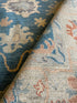 Noga Blume 6.1x9 Blue Afghani Whitewashed Oushak