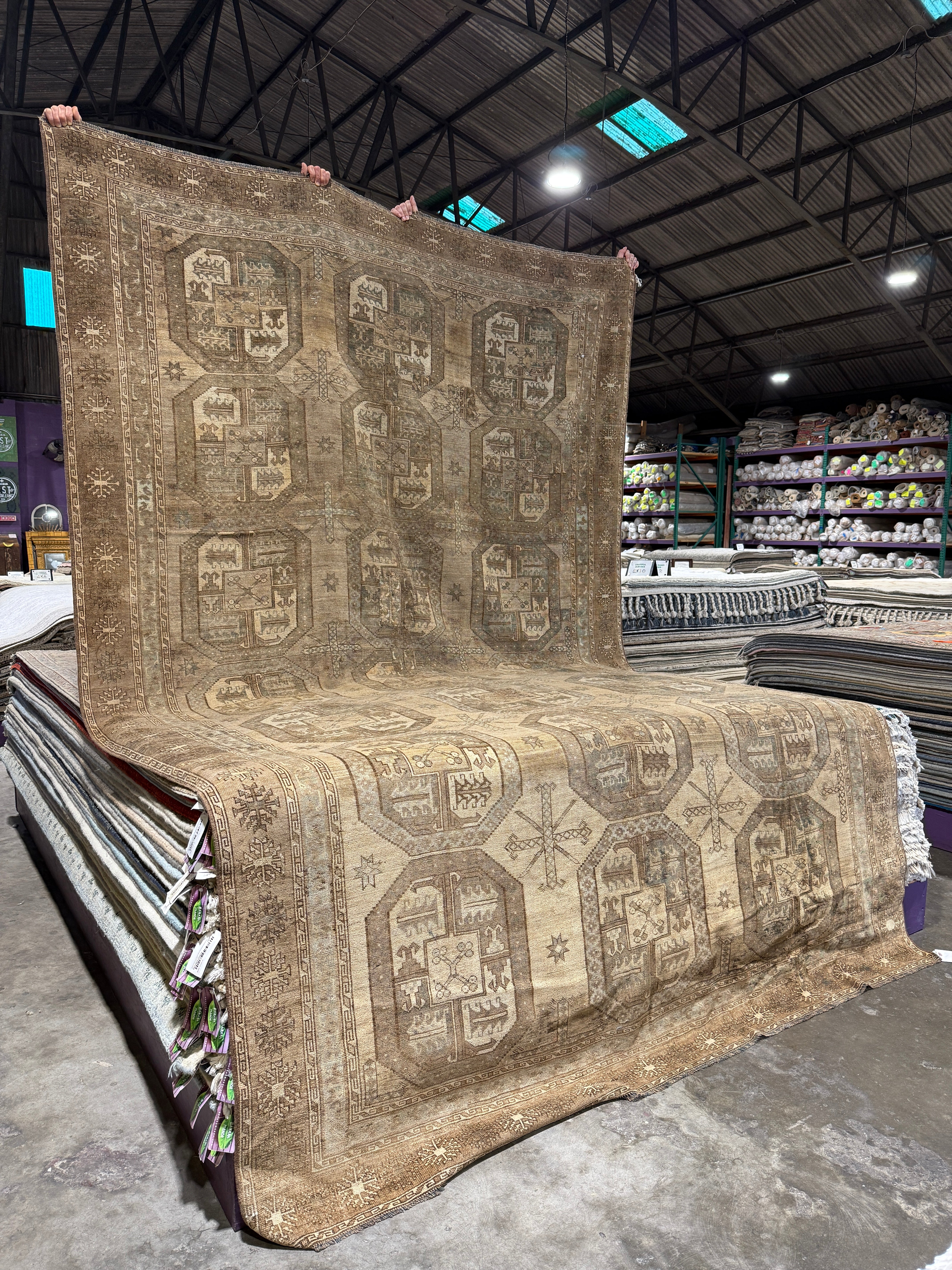 Becky Ives 7.4x12.4 Turkish Oushak Brown Rug