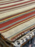 Michael Hitchcock 4x6 Striped Handwoven Durrie Rug (Multiple Colors)
