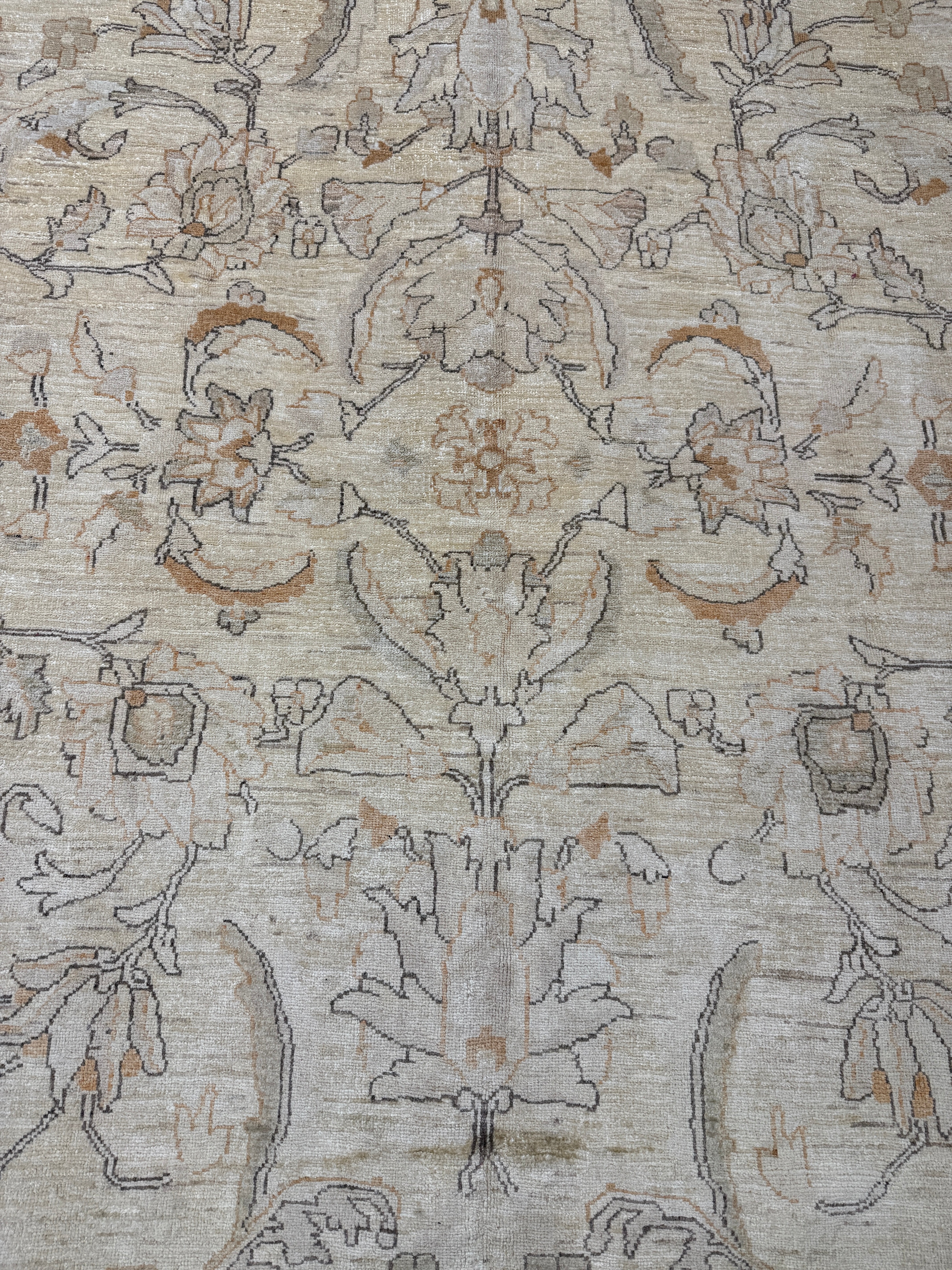 Madelyn Cline 7.9x9.2 Afghani Oushak Cream Rug