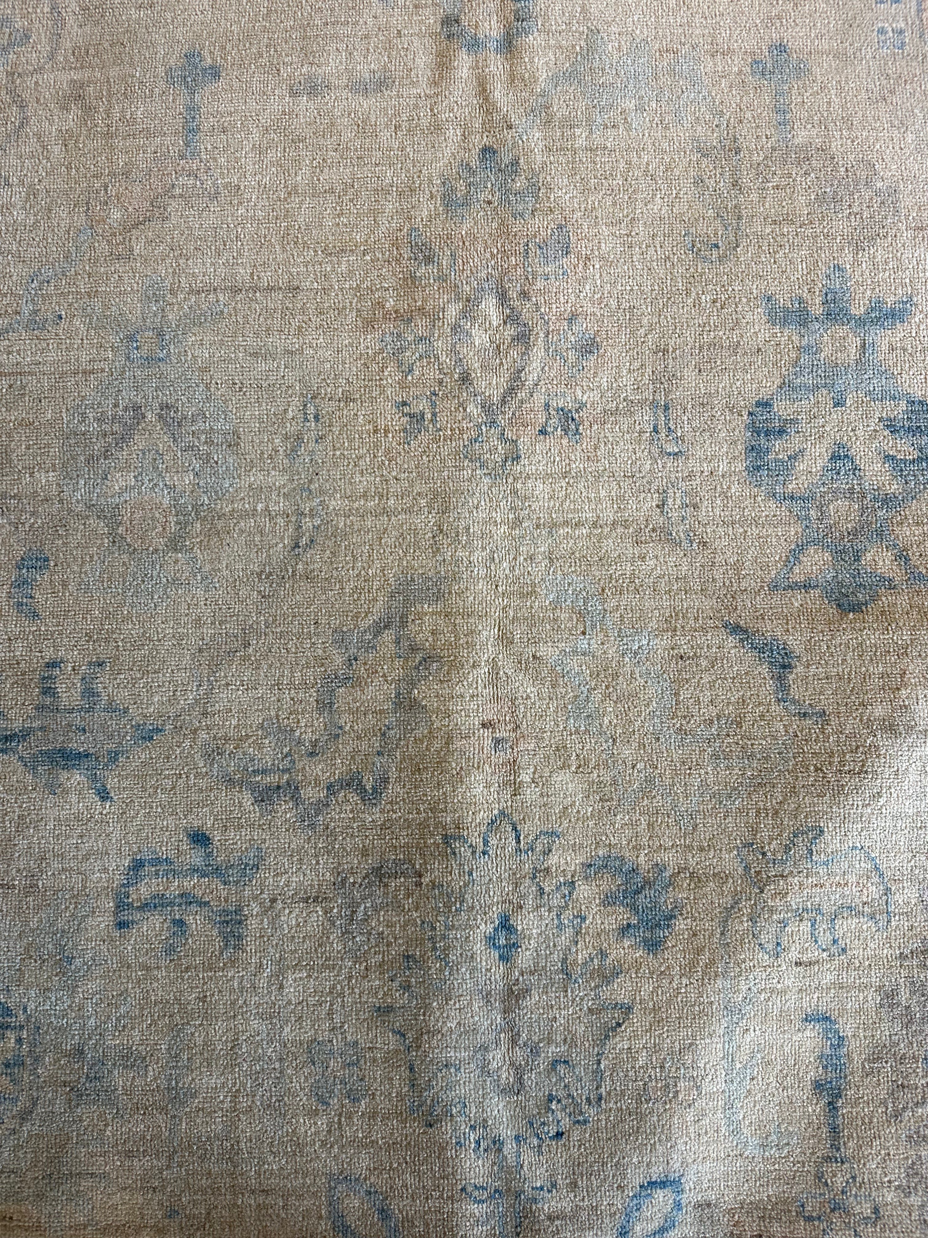 Danika 9.11x13.10 Cream Afghani Whitewashed Oushak