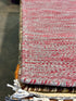 Mitch 4x5.9 Red Handwoven Durrie Rug