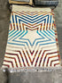 Dance Party USA 4x5.9 Star Handwoven Durrie Rug