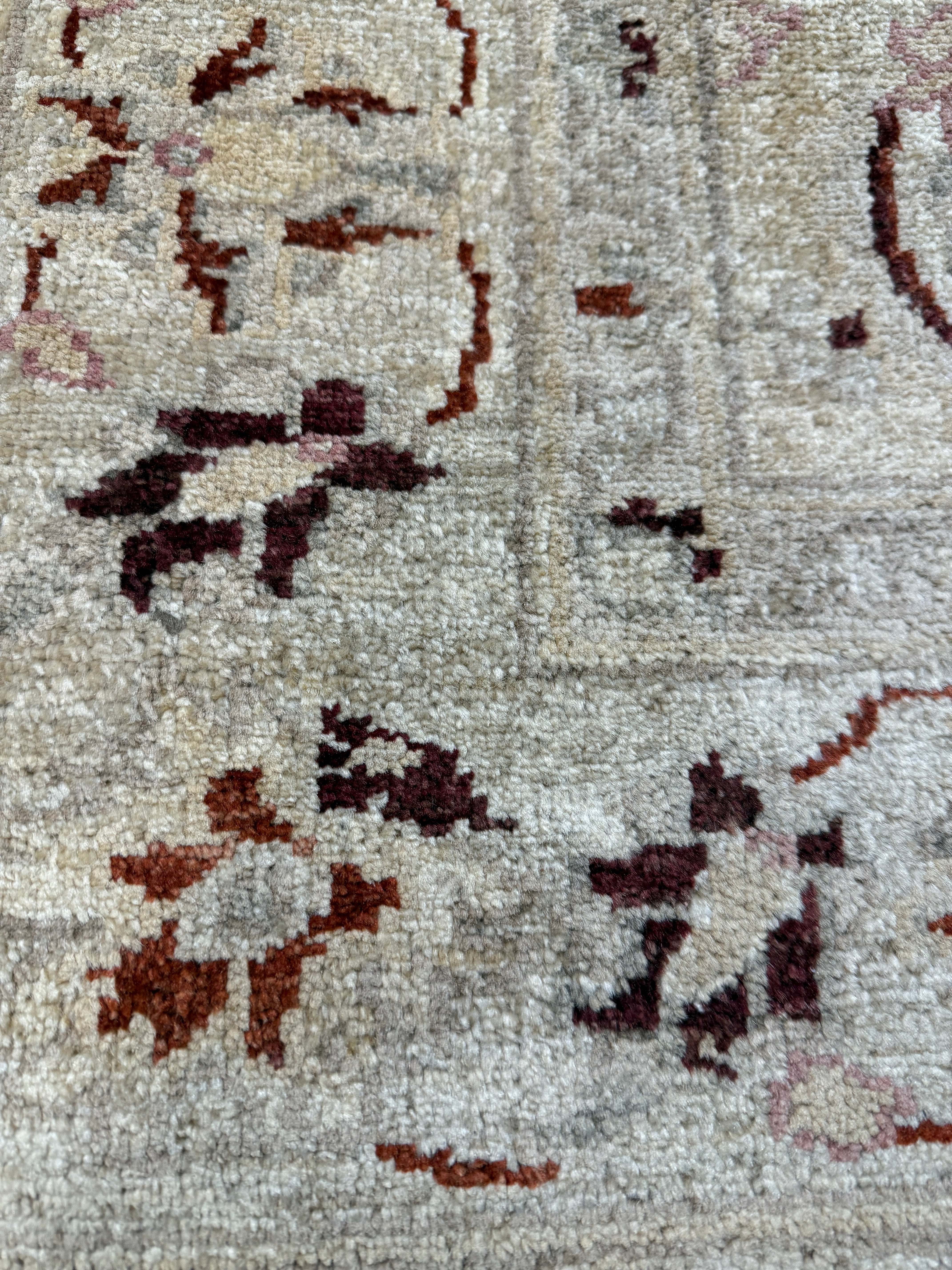 Kailie Sanders 4.11x6.8 Afghani Oushak Cream Rug