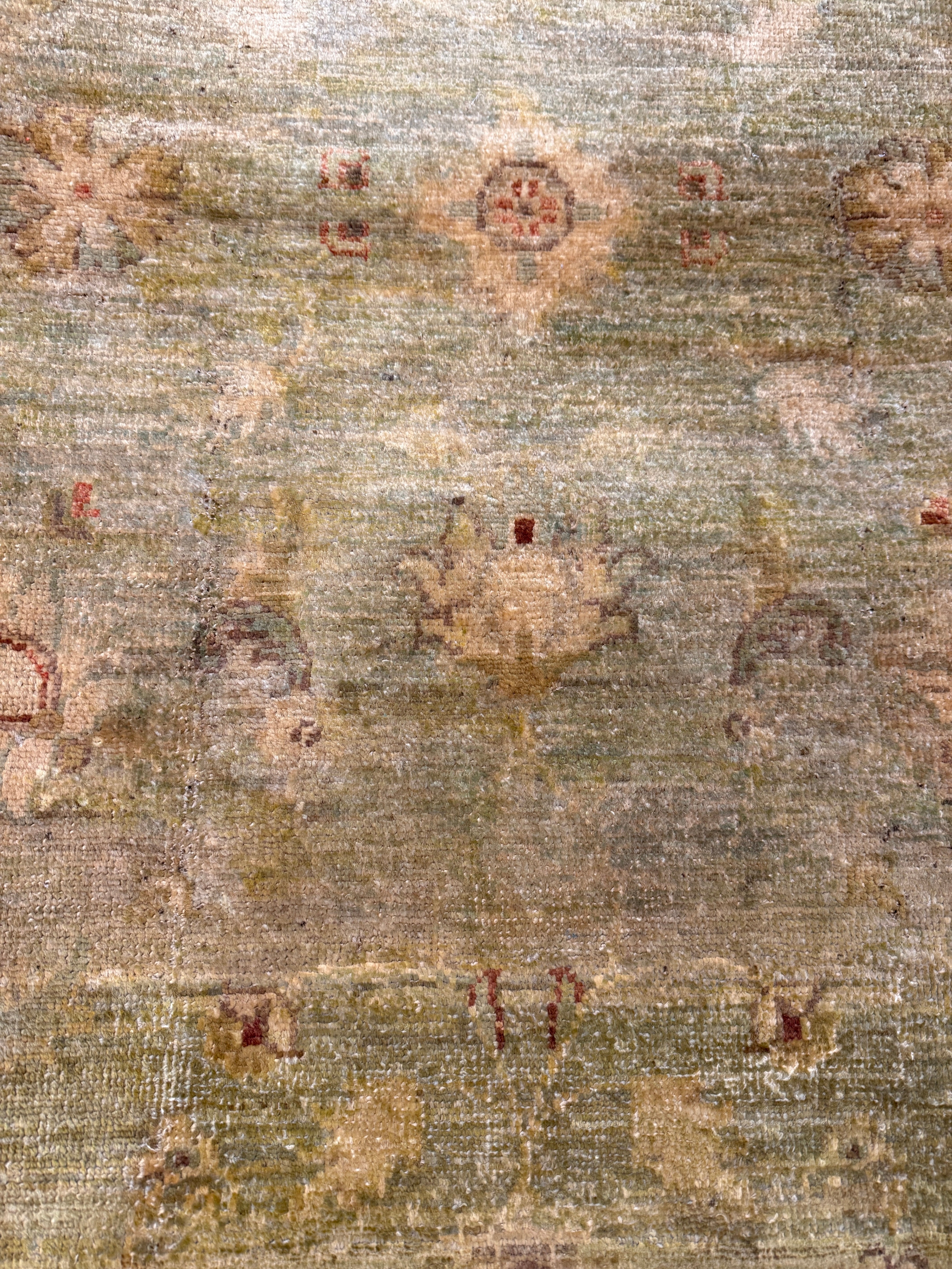 Sage Shirley 3.9x5.7 Afghani Oushak Sage Green Rug