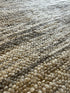 Colley Cibber Handwoven Wool Durrie Natural Grey and White Goti Rug (Multiple Sizes Available)