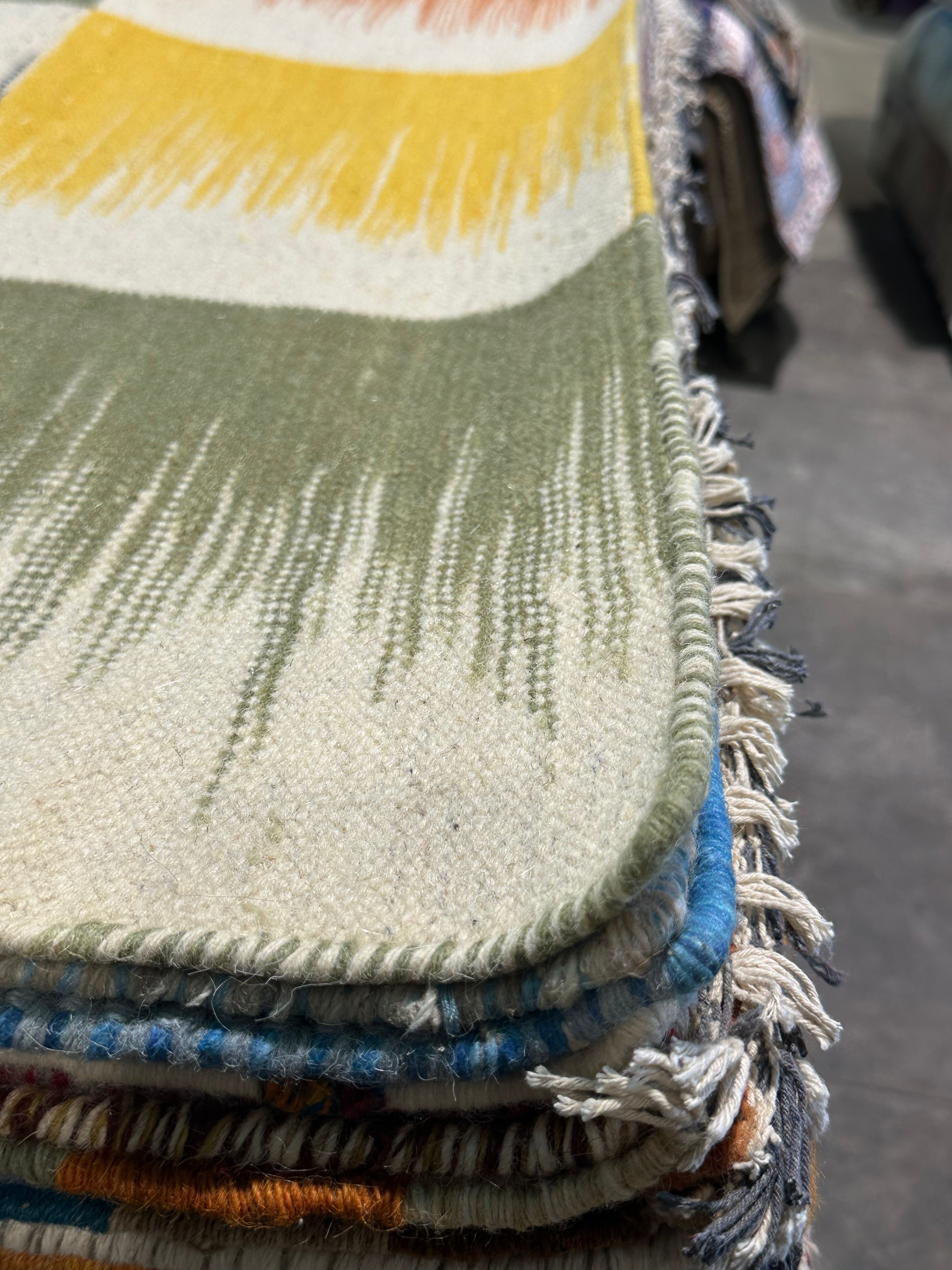 Ron Weiner 4x6 Handwoven Durrie Rug (Multiple Styles)