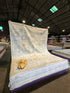 Alexandria Arnold 8.1x9.11 Blue Afghani Whitewashed Oushak