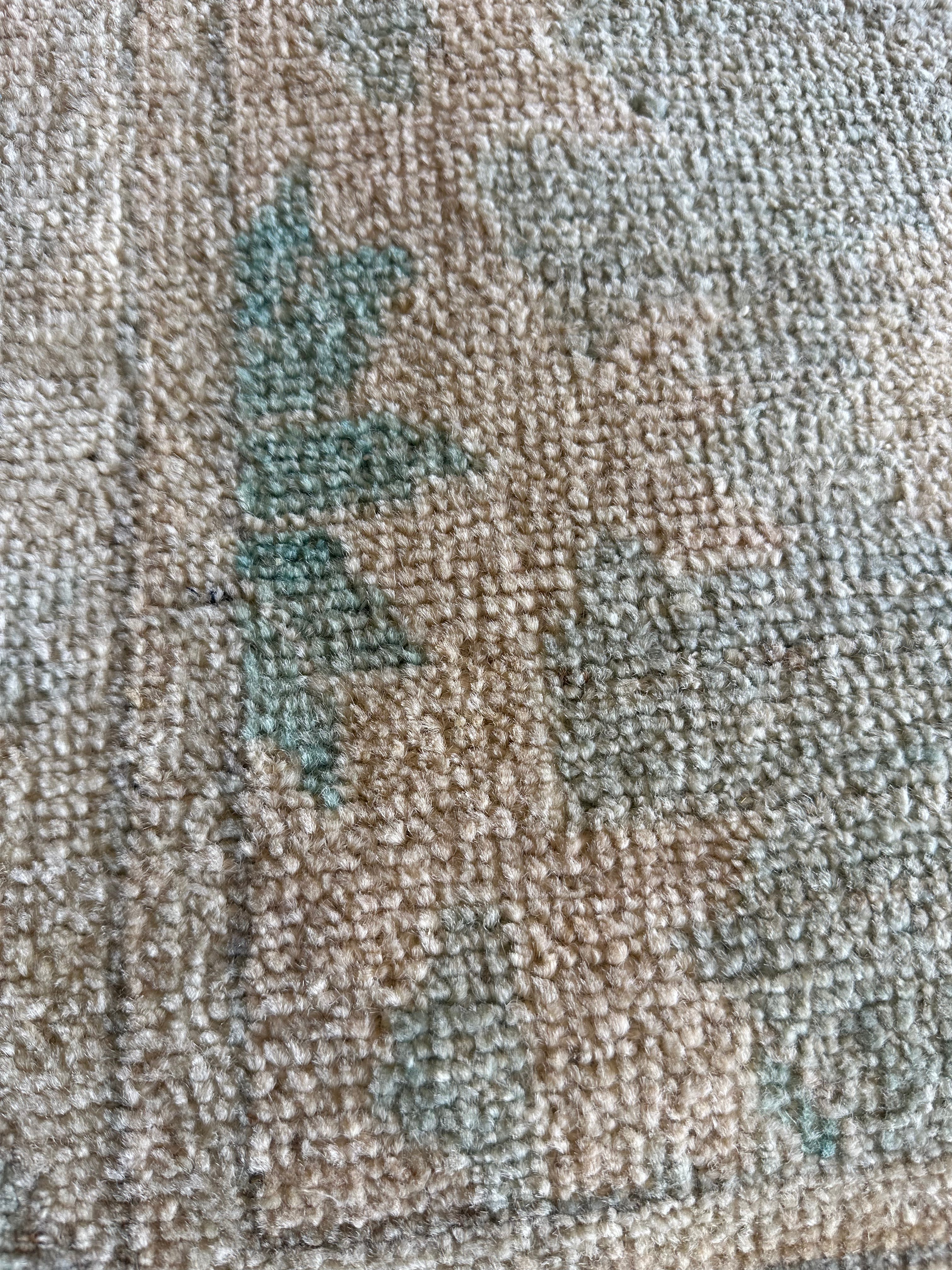 Gigi Grace 2.8x9.8 Blue Afghani Whitewashed Oushak Runner