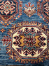 Valeria Cervello 4.2x6.5 Afghani Kazak Blue Rug