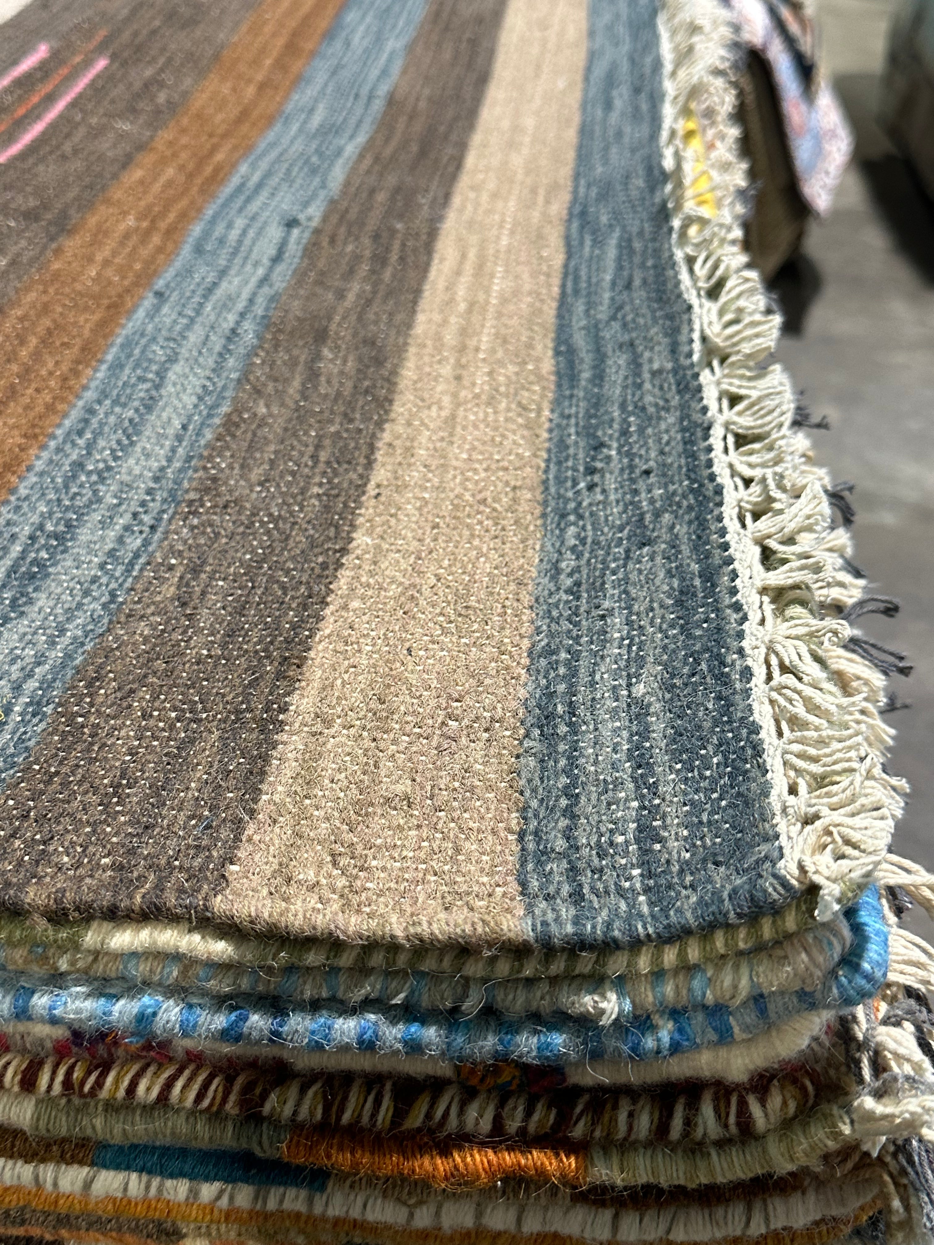 Ron Weiner 4x6 Handwoven Durrie Rug (Multiple Styles)