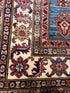 Valeria Cervello 4.2x6.5 Afghani Kazak Blue Rug