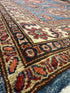 Valeria Cervello 4.2x6.5 Afghani Kazak Blue Rug