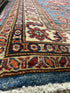 Valeria Cervello 4.2x6.5 Afghani Kazak Blue Rug