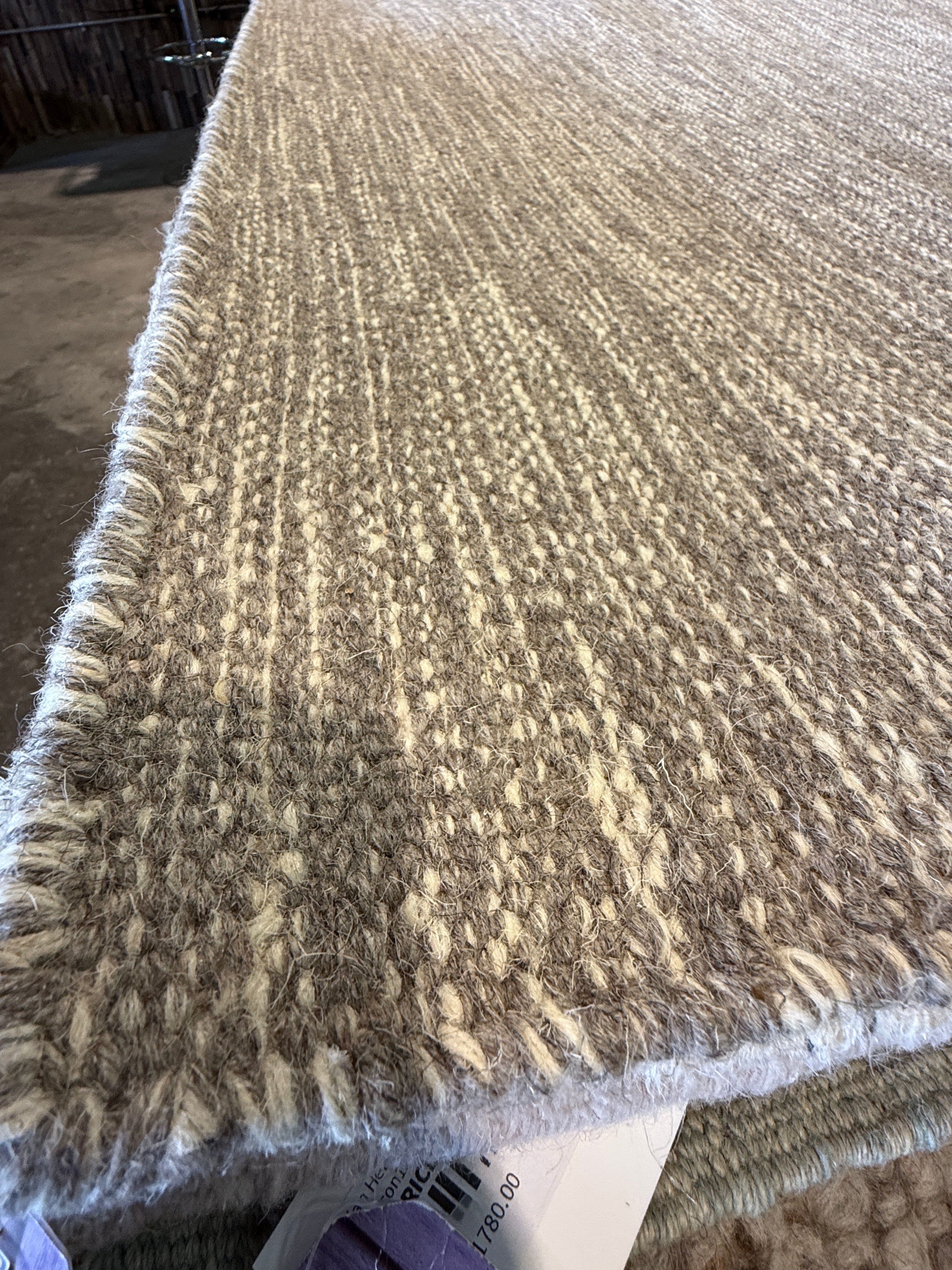 Matt Labagh 6.9x9.6 Light Grey Handwoven Modern Rug
