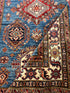 Valeria Cervello 4.2x6.5 Afghani Kazak Blue Rug