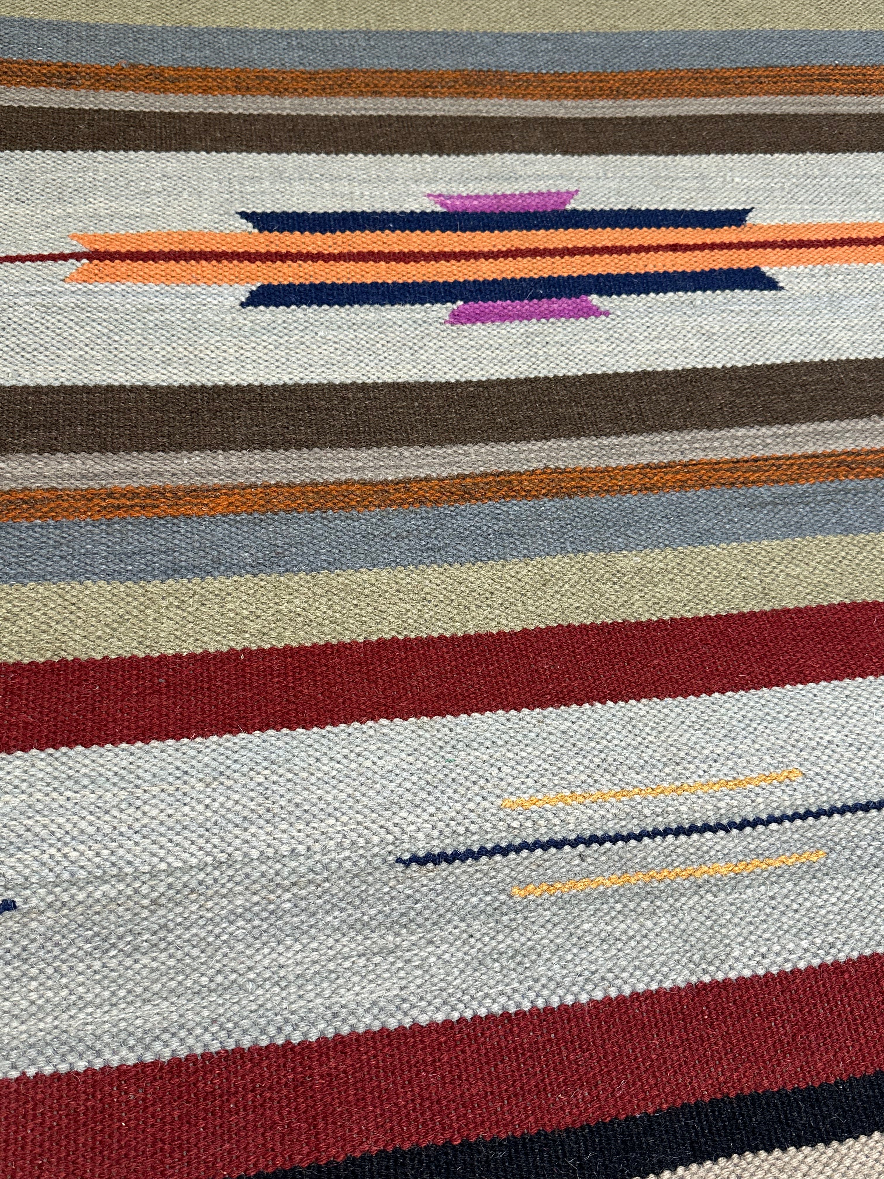 Ron Weiner 4x6 Handwoven Durrie Rug (Multiple Styles)