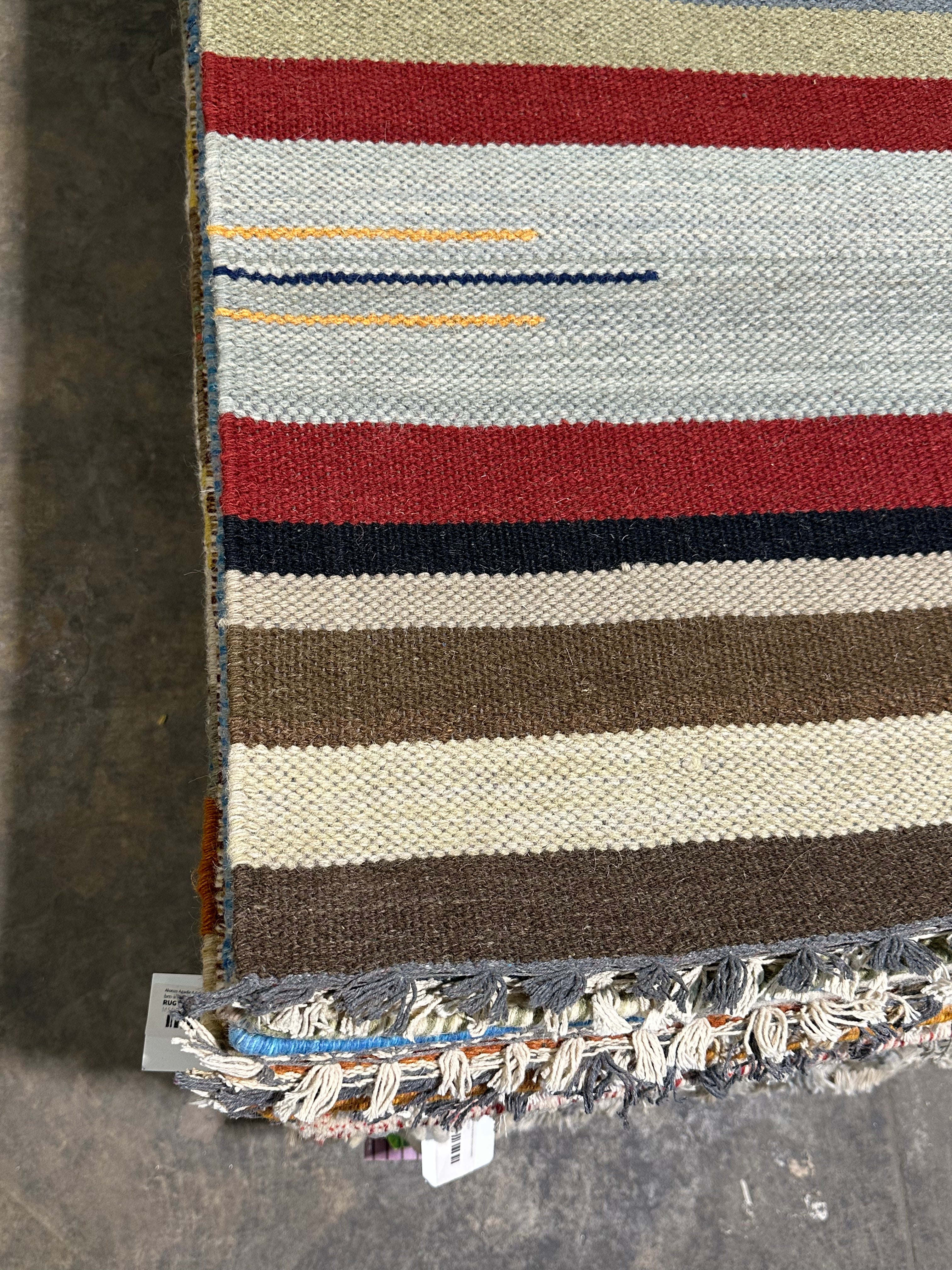 Ron Weiner 4x6 Handwoven Durrie Rug (Multiple Styles)
