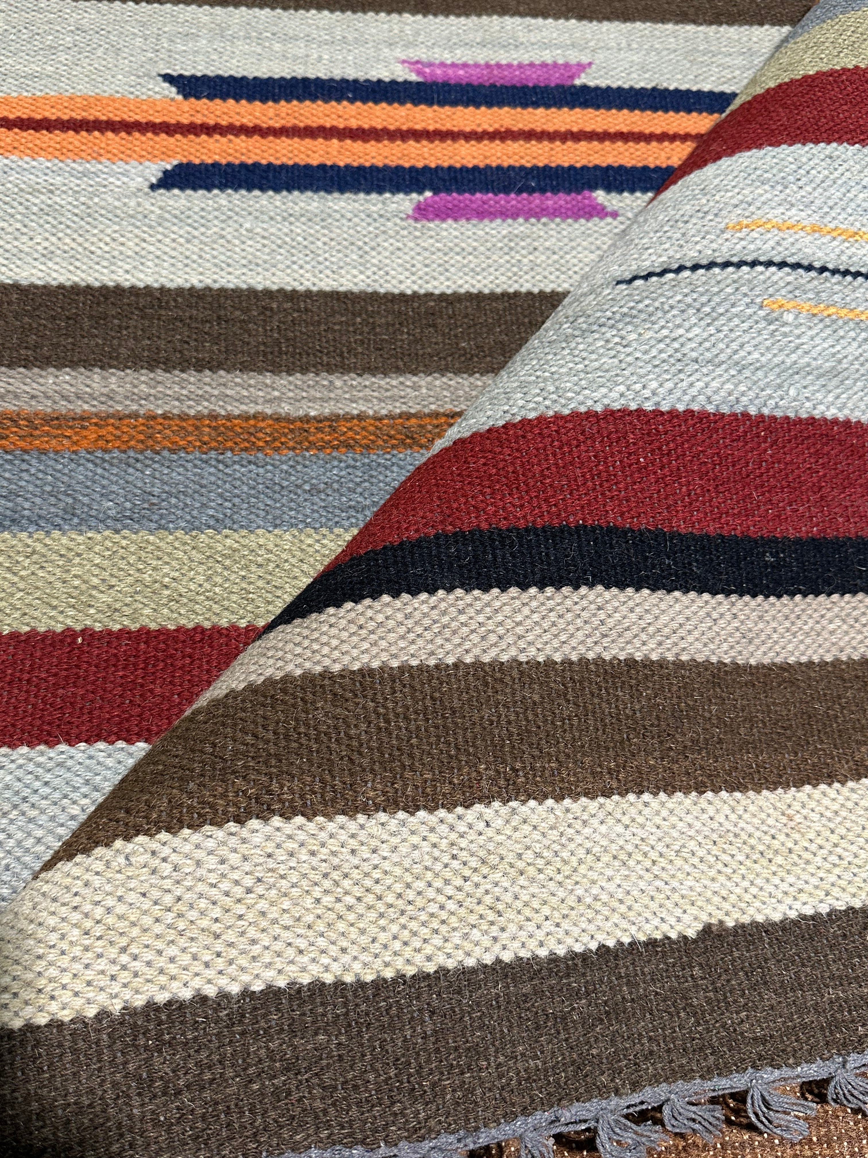 Ron Weiner 4x6 Handwoven Durrie Rug (Multiple Styles)