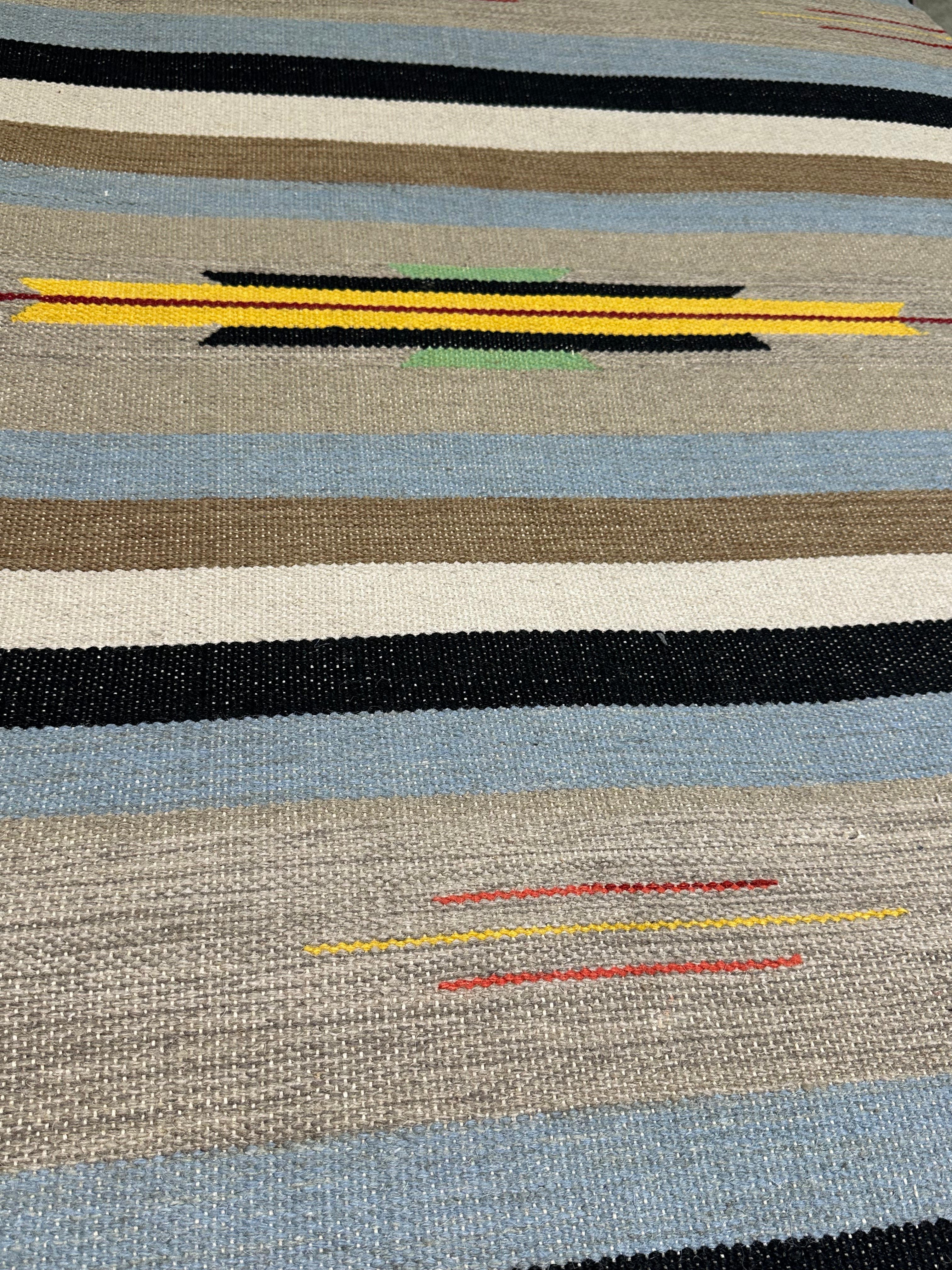 Ron Weiner 4x6 Handwoven Durrie Rug (Multiple Styles)