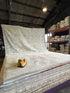 Maggie Parto 9.10x13.9 Cream Afghani Whitewashed Oushak