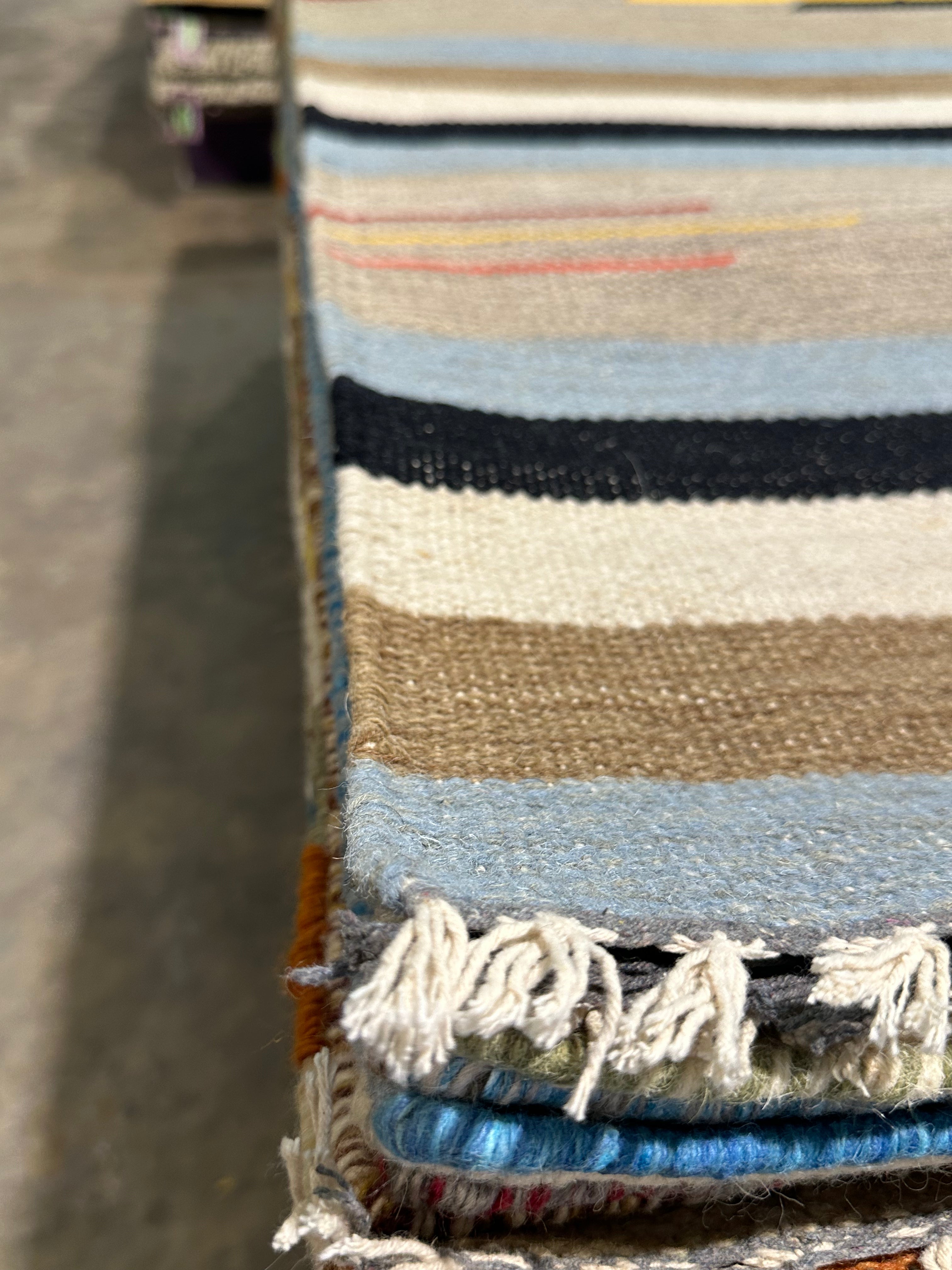 Ron Weiner 4x6 Handwoven Durrie Rug (Multiple Styles)