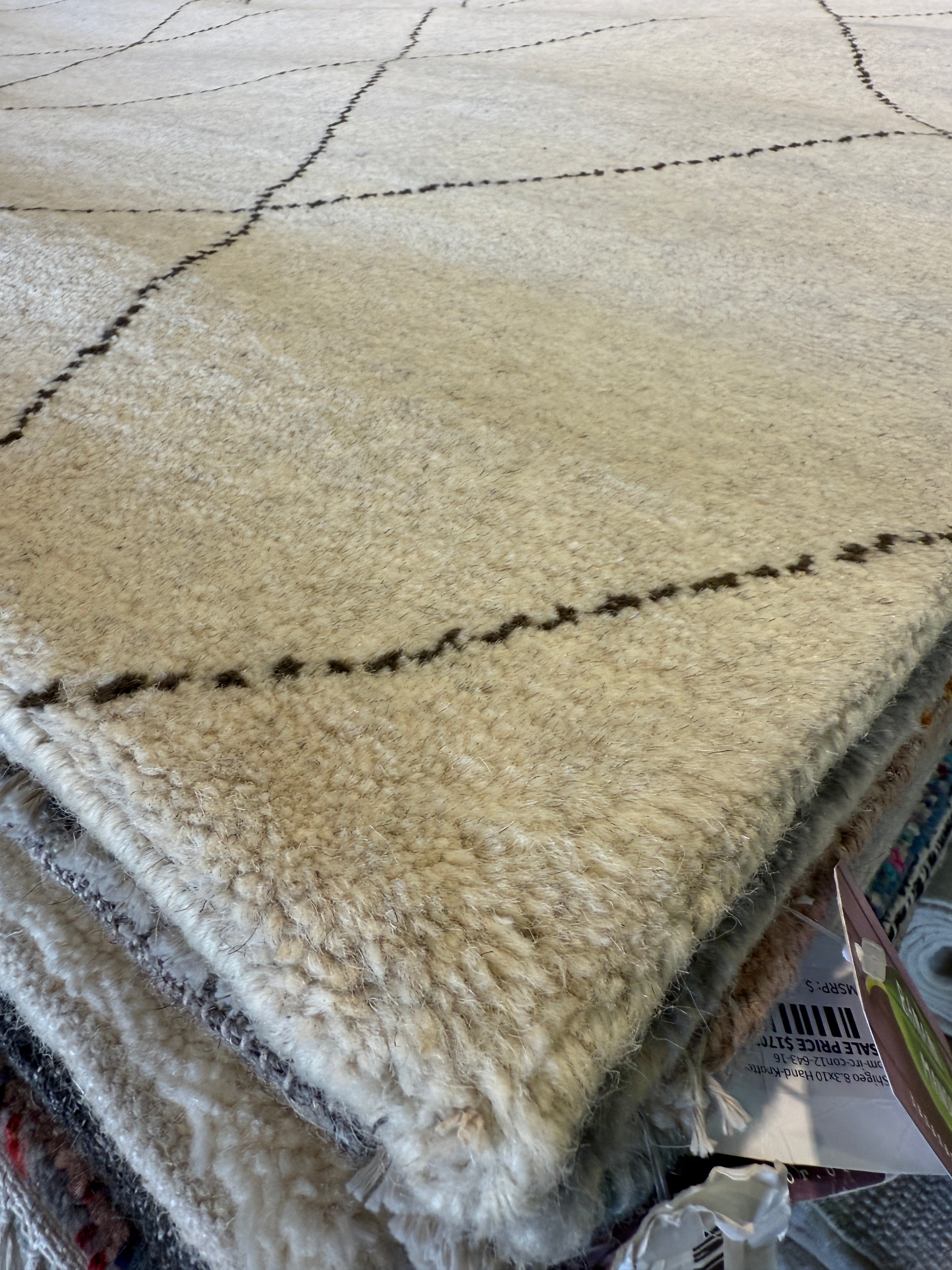 François Arnaud Beige Hand-Knotted Moroccan Style Rug (Multiple Sizes)