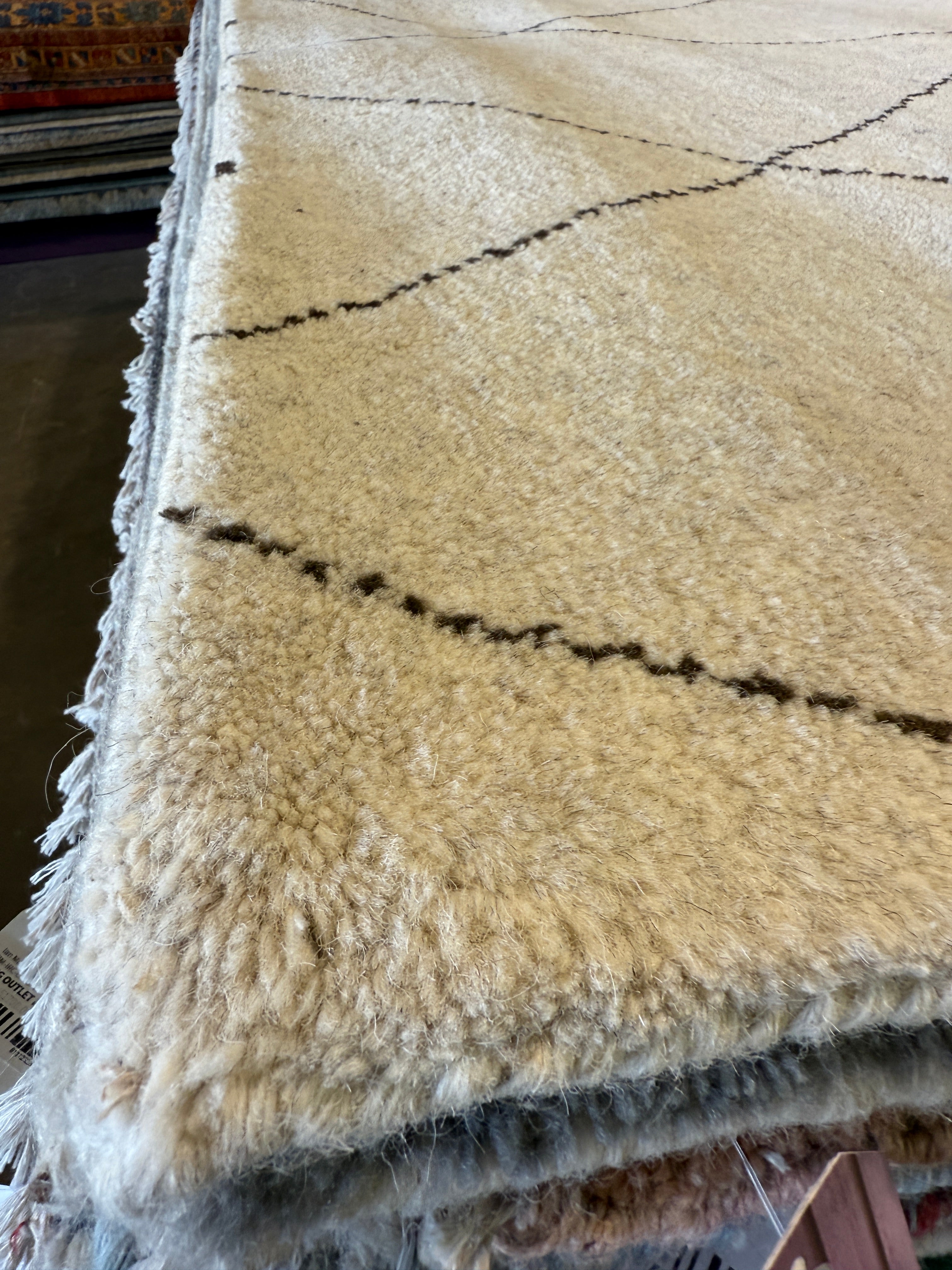 François Arnaud Beige Hand-Knotted Moroccan Style Rug (Multiple Sizes)