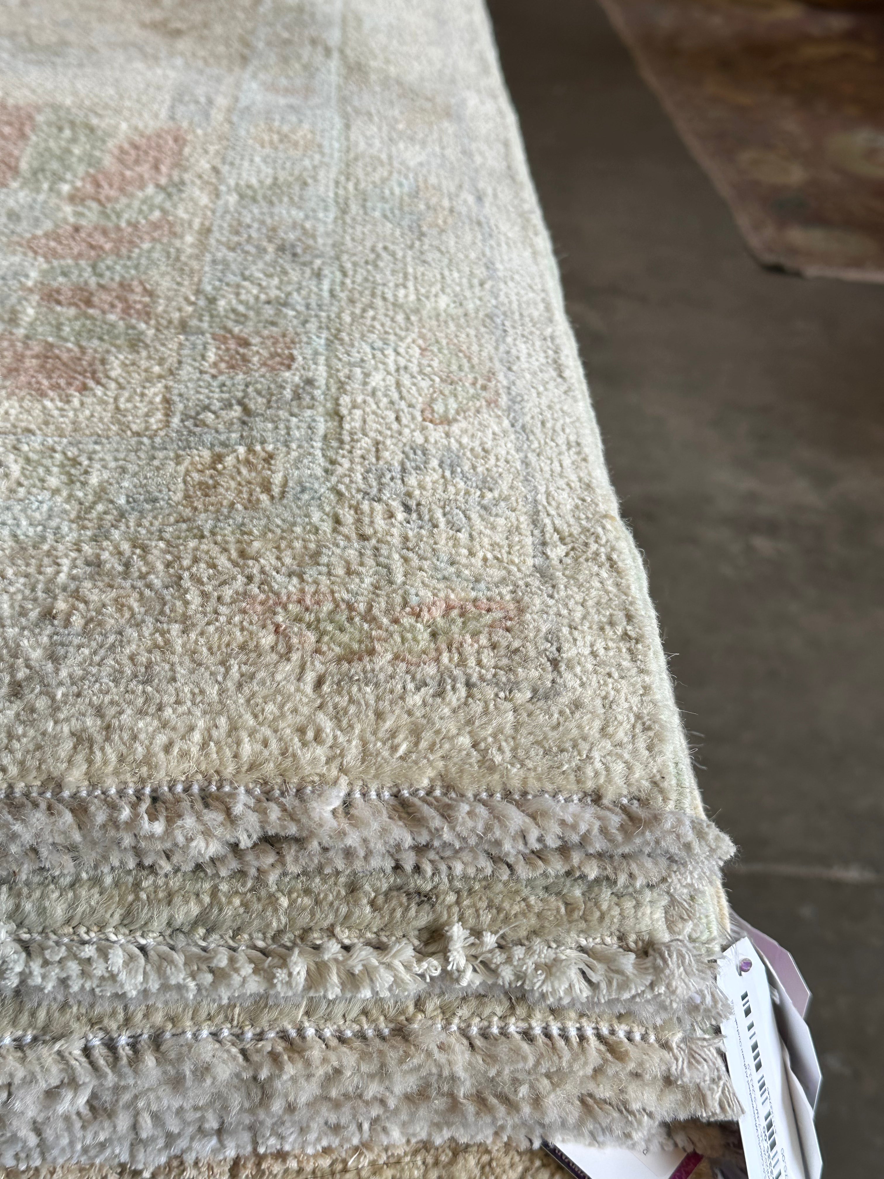 Camille Giuffre 8.11x12 Cream Afghani Whitewashed Oushak