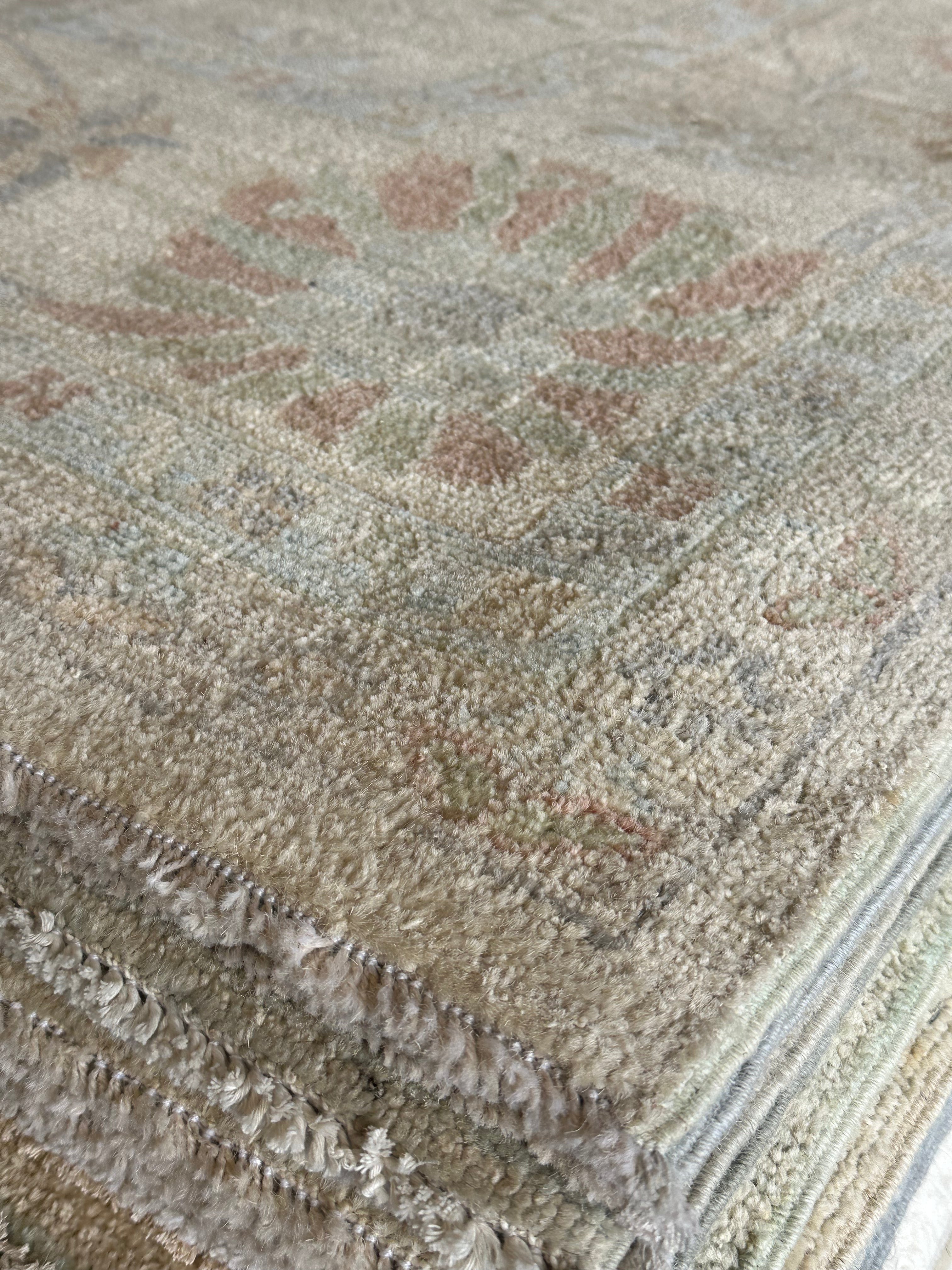 Camille Giuffre 8.11x12 Cream Afghani Whitewashed Oushak