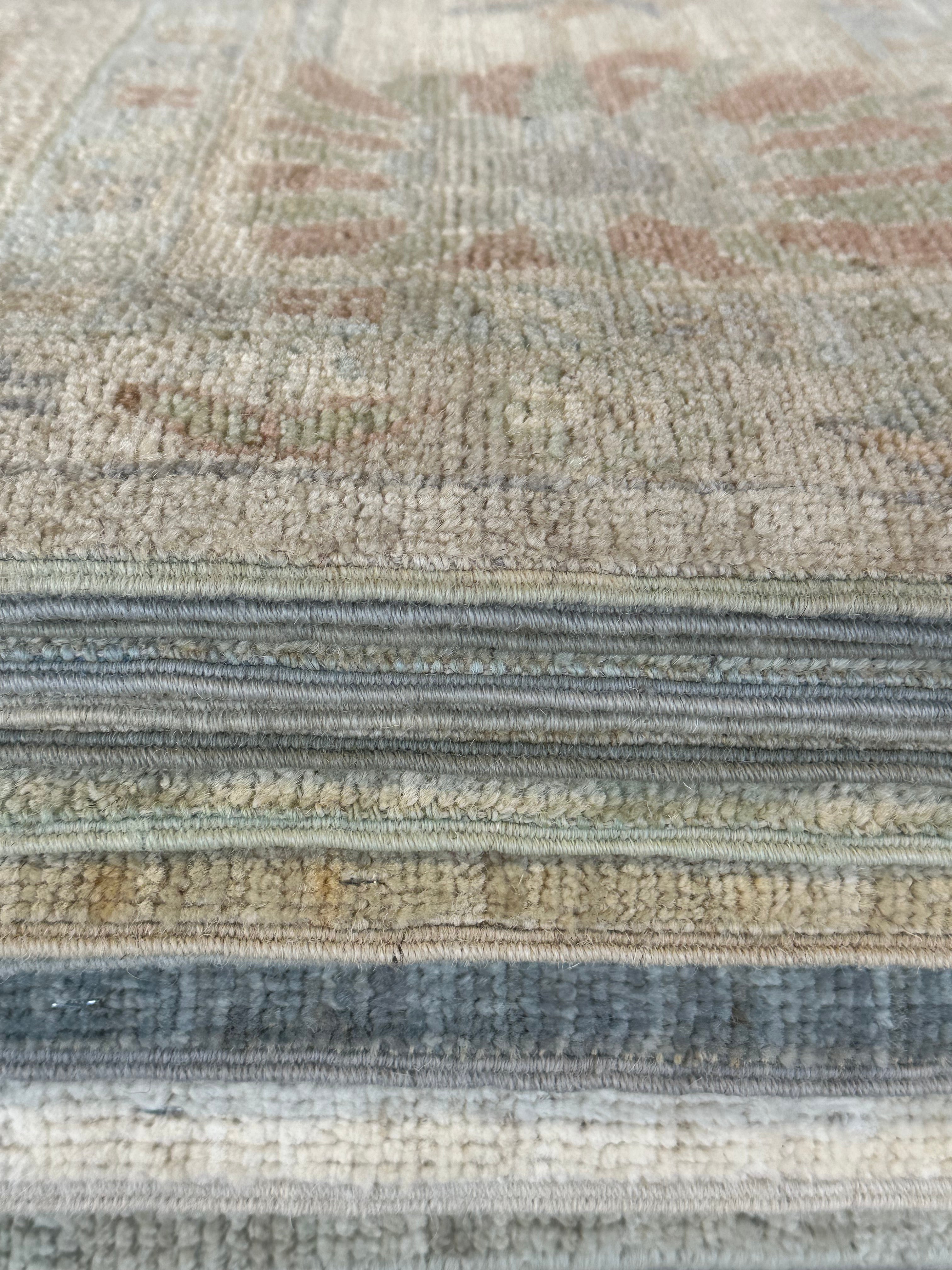 Camille Giuffre 8.11x12 Cream Afghani Whitewashed Oushak