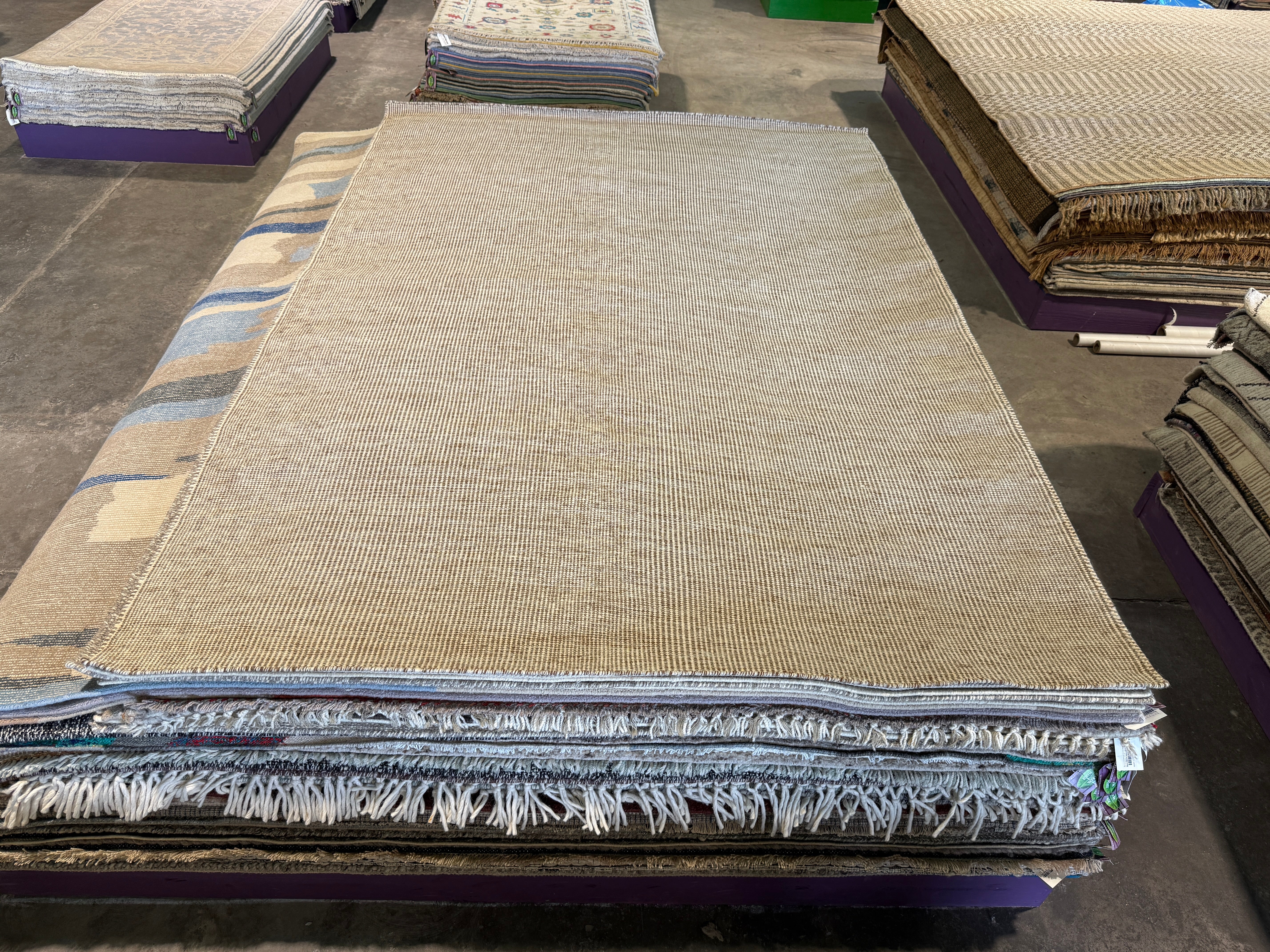 Dylan Elk 6.9x9.6 Grey Handwoven Modern Rug