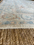 Aspen 6.2x9.2 Cream Afghani Whitewashed Oushak