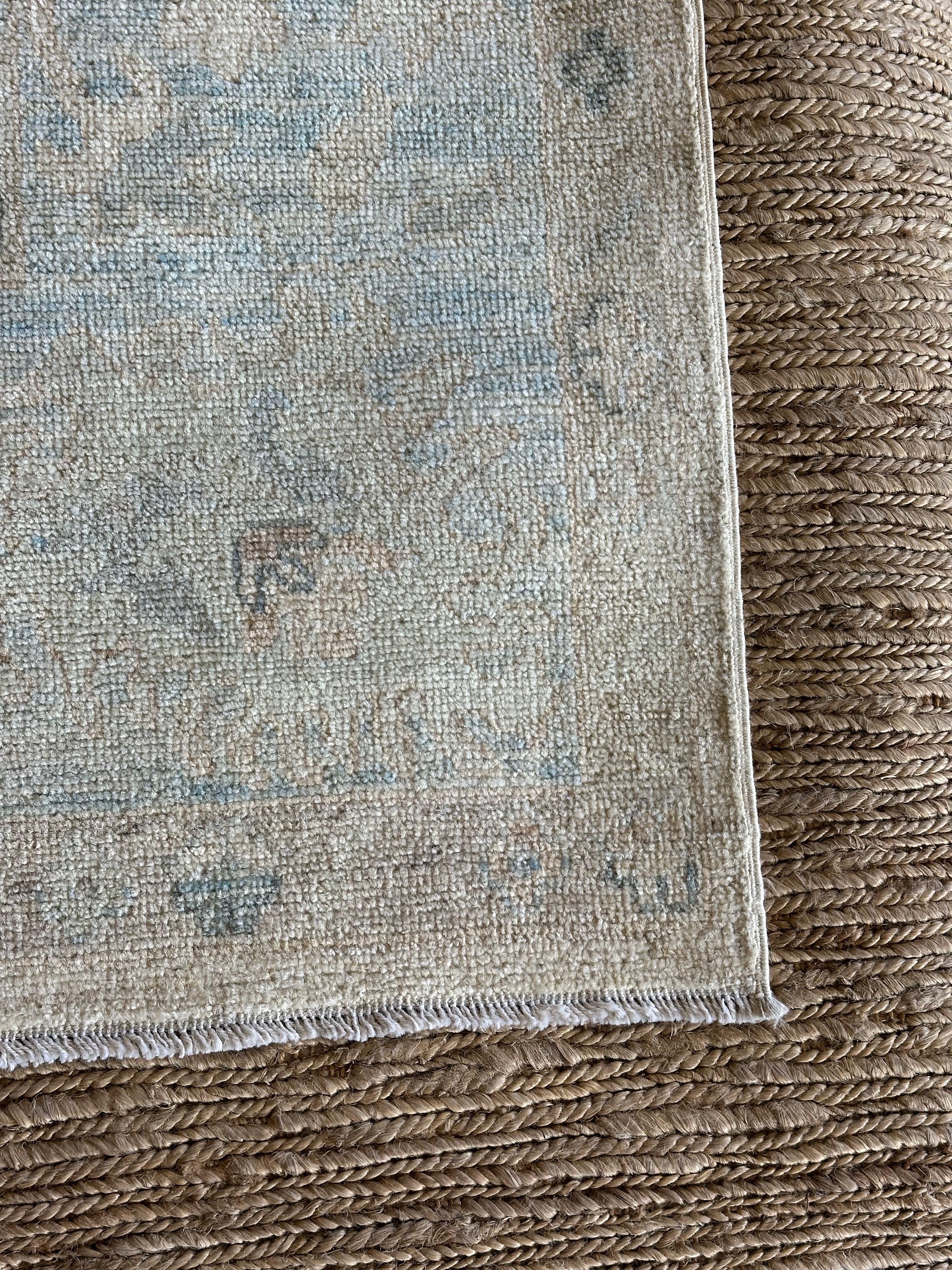 Jessica Irvine Drake 8.2x10 Cream Afghani Whitewashed Oushak