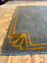 Gator with Border 2.6x9 Runner Hand-Tufted Rug