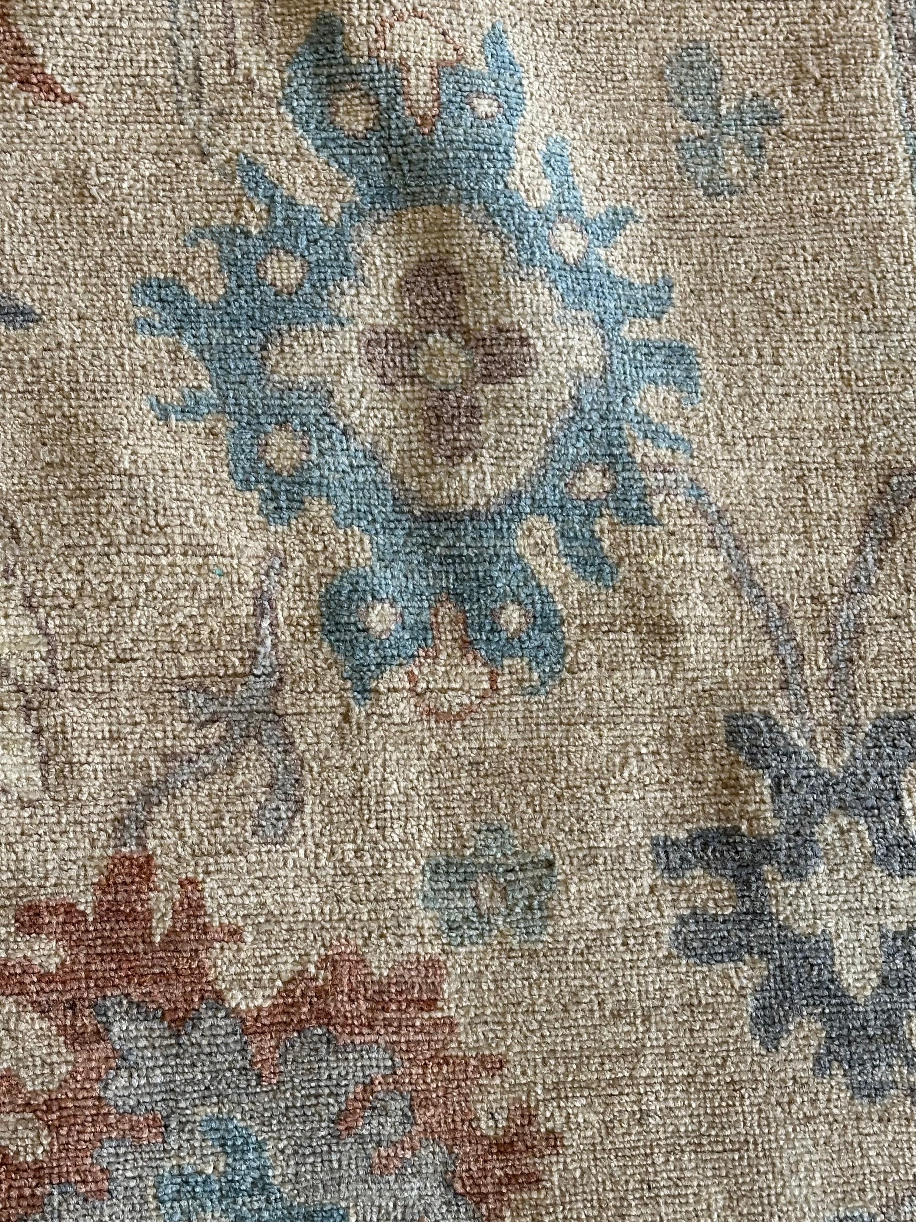 Molly B. Thomas 6.1x9 Cream Afghani Whitewashed Oushak