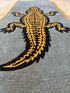 Gator with Border 2.6x9 Runner Hand-Tufted Rug