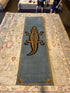Gator with Border 2.6x9 Runner Hand-Tufted Rug