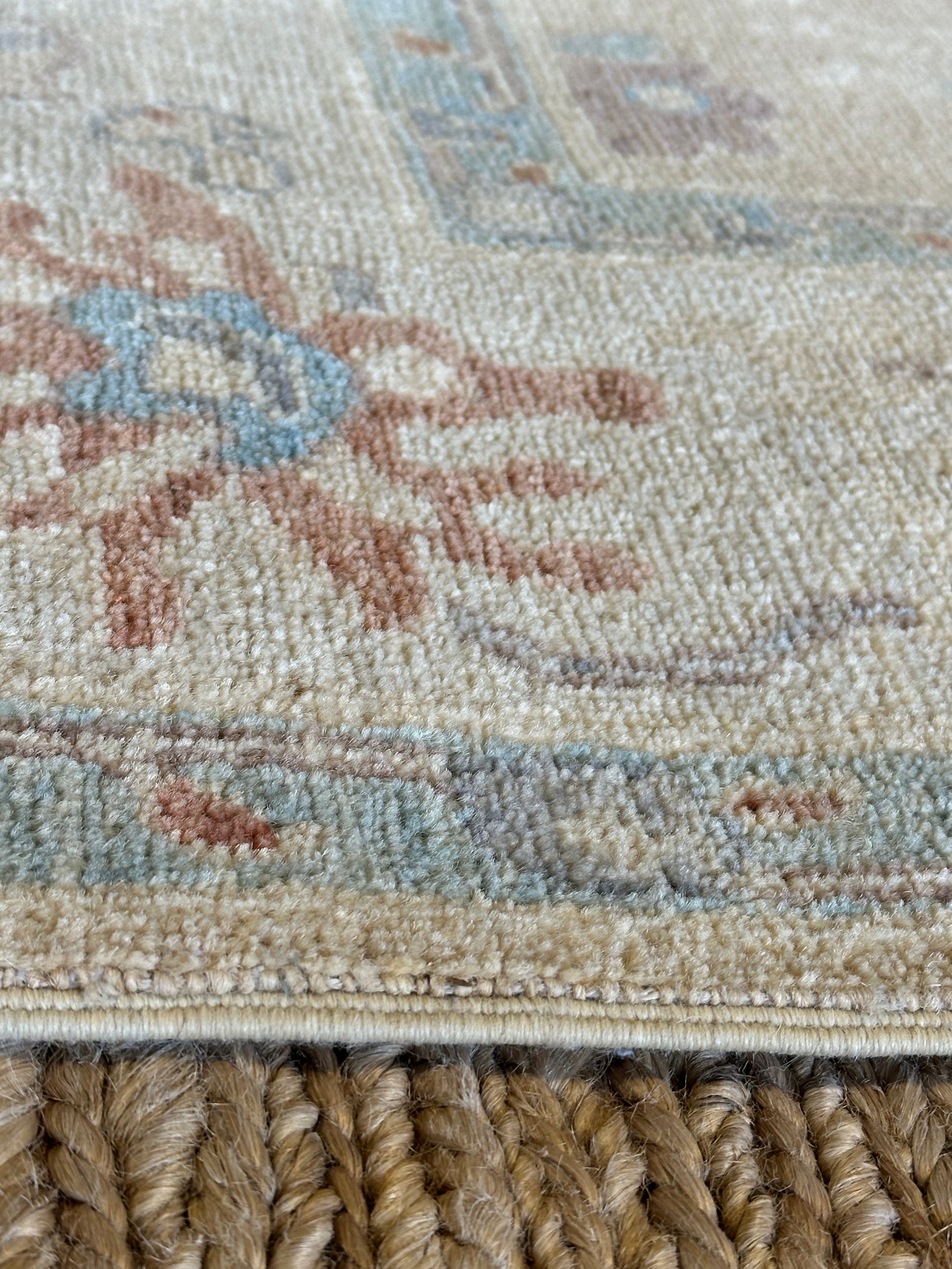 Molly B. Thomas 6.1x9 Cream Afghani Whitewashed Oushak