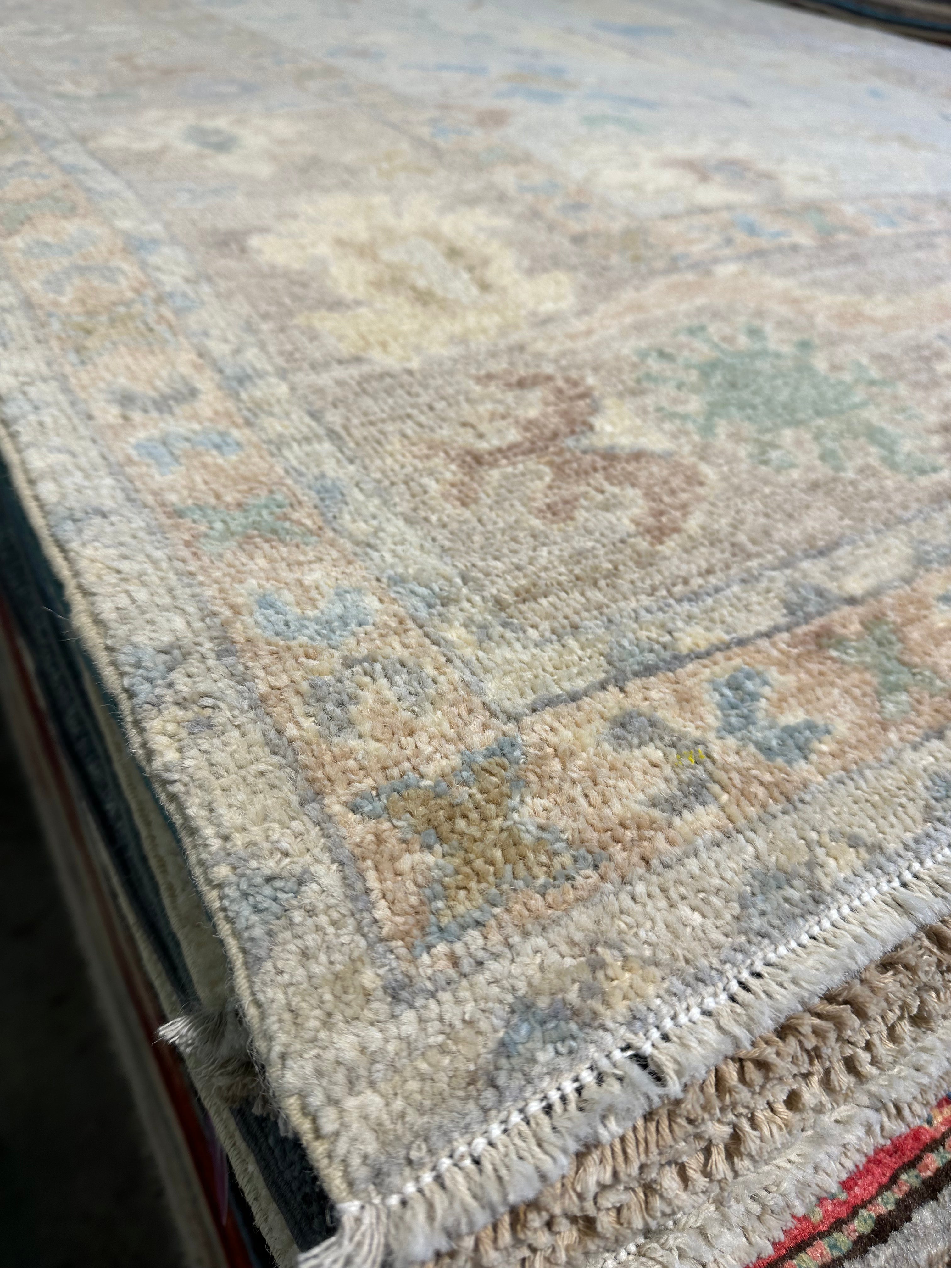 Juliette Fassin 4.11x6.5 Afghani Whitewashed Oushak