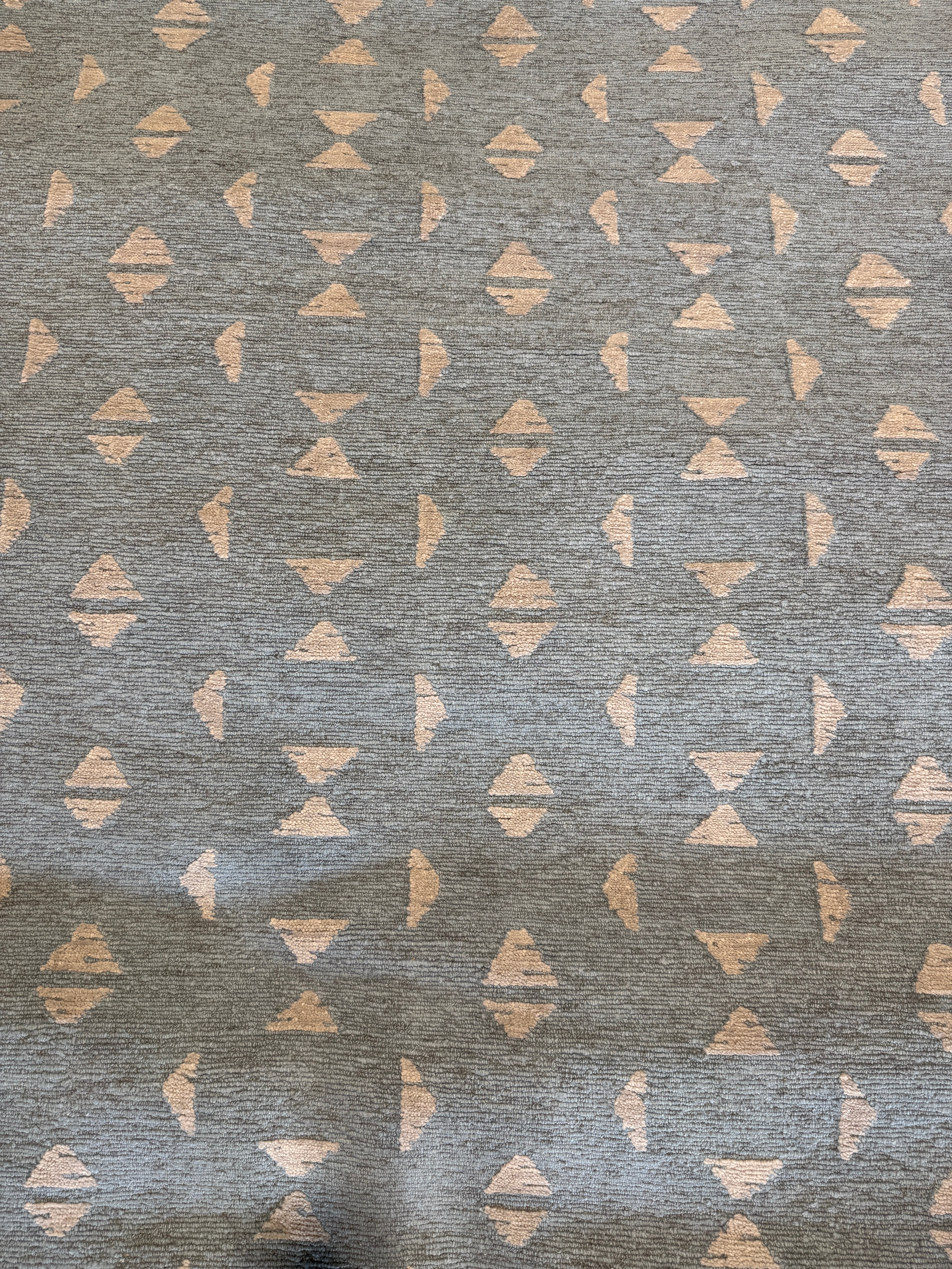 Michael O'Neill 8x9.9 Blue Hand-Knotted Modern Rug