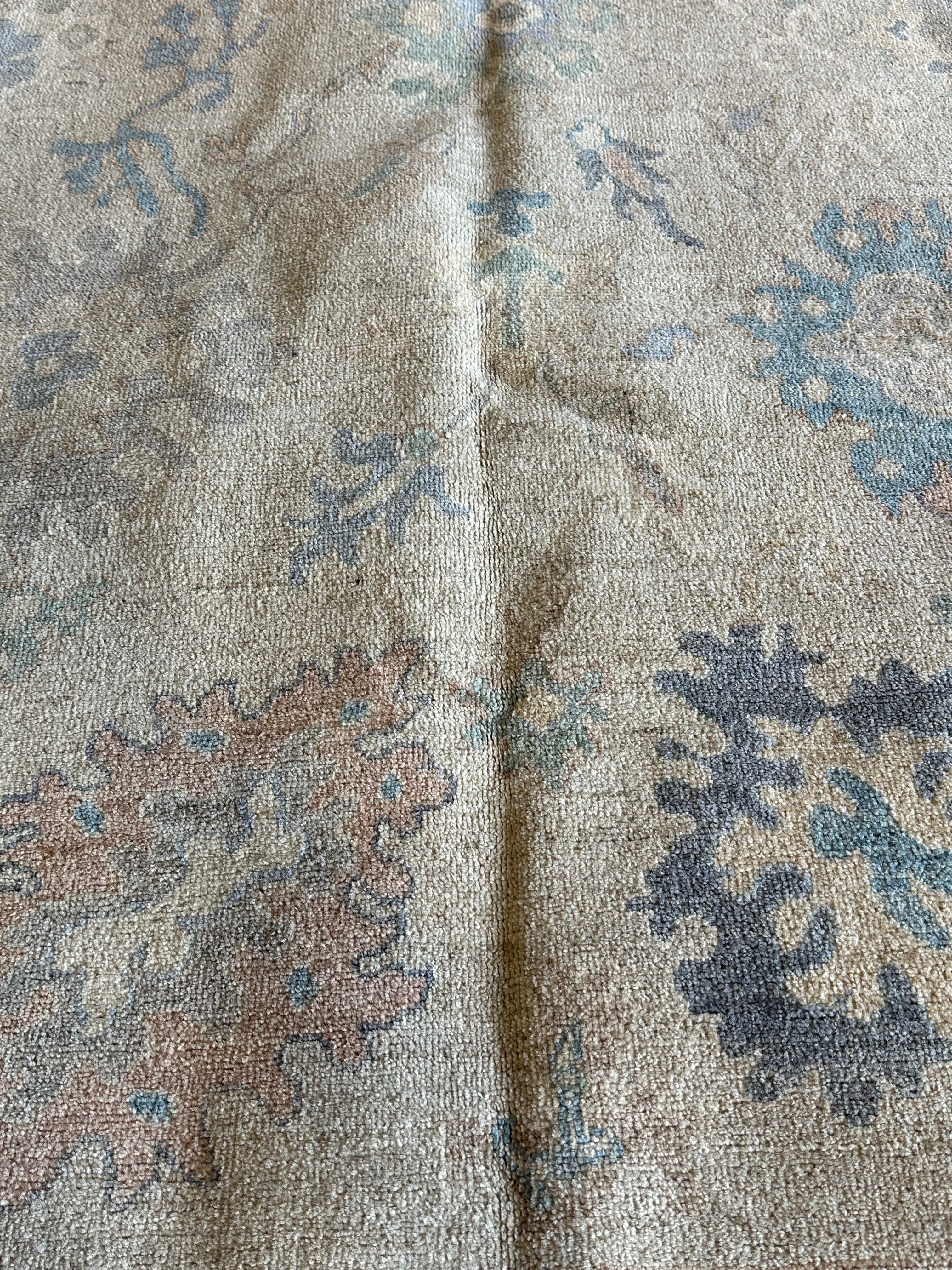 Amber Mills 6.1x9.1 Cream Afghani Whitewashed Oushak