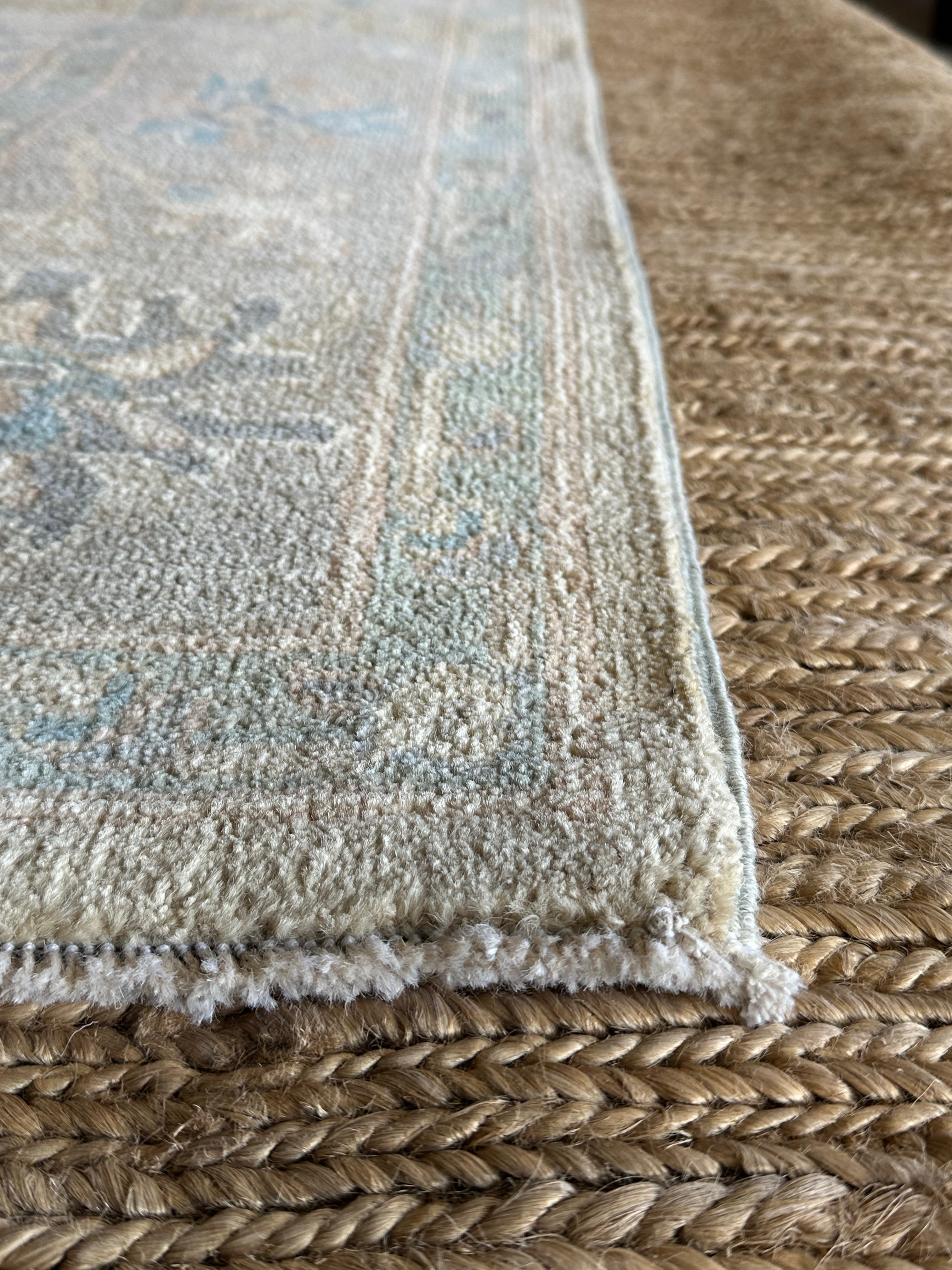Amber Mills 6.1x9.1 Cream Afghani Whitewashed Oushak