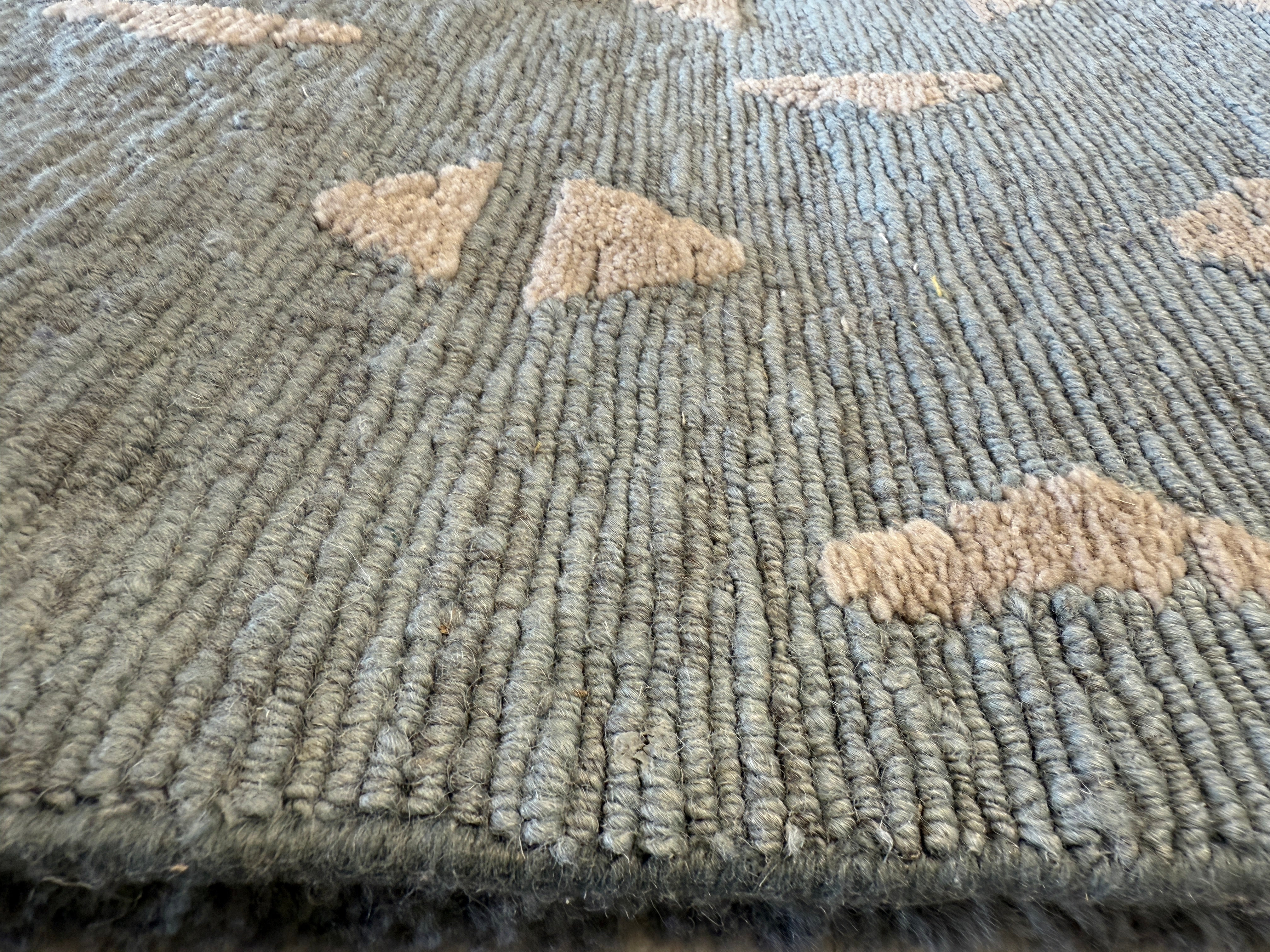 Michael O'Neill 8x9.9 Blue Hand-Knotted Modern Rug