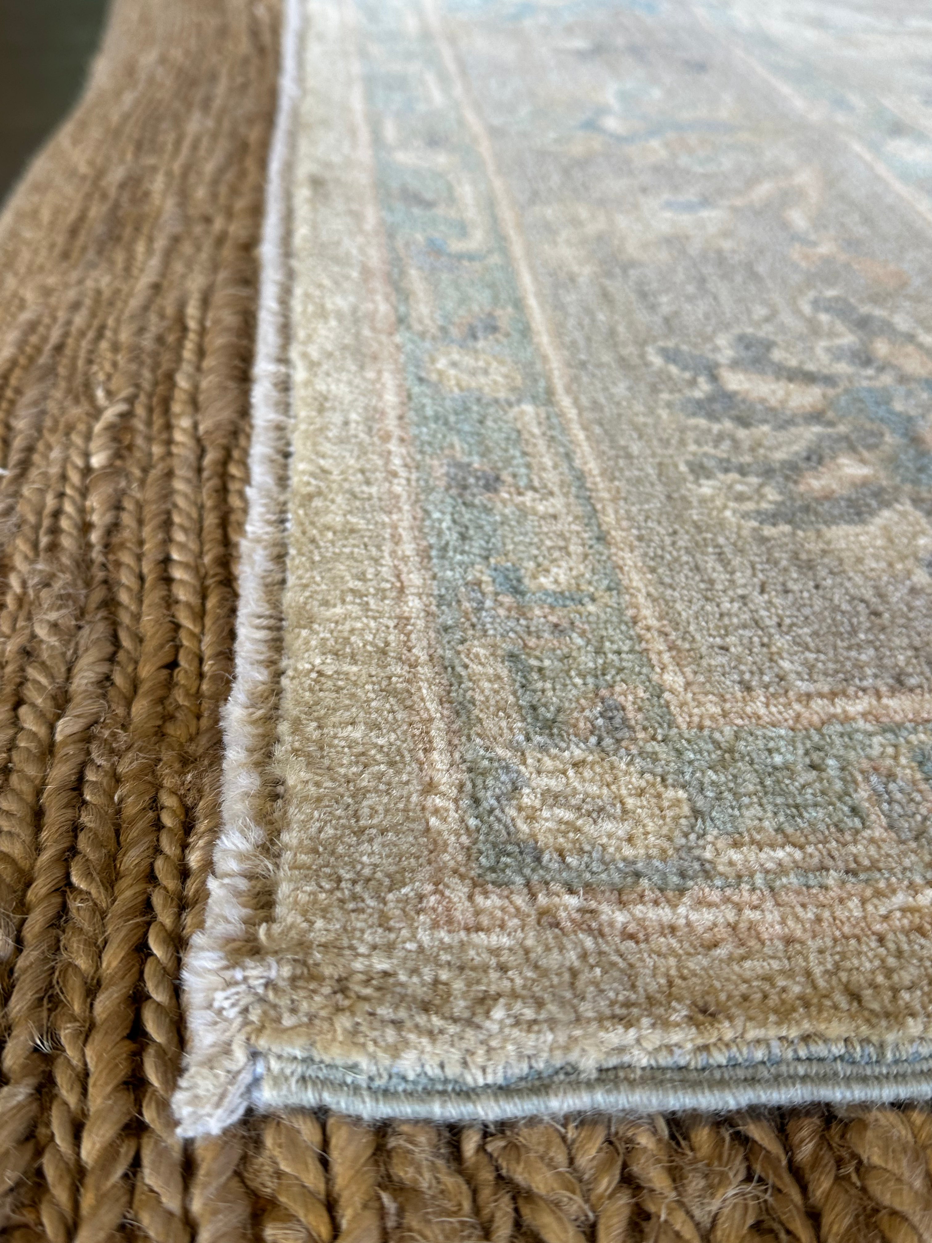 Amber Mills 6.1x9.1 Cream Afghani Whitewashed Oushak