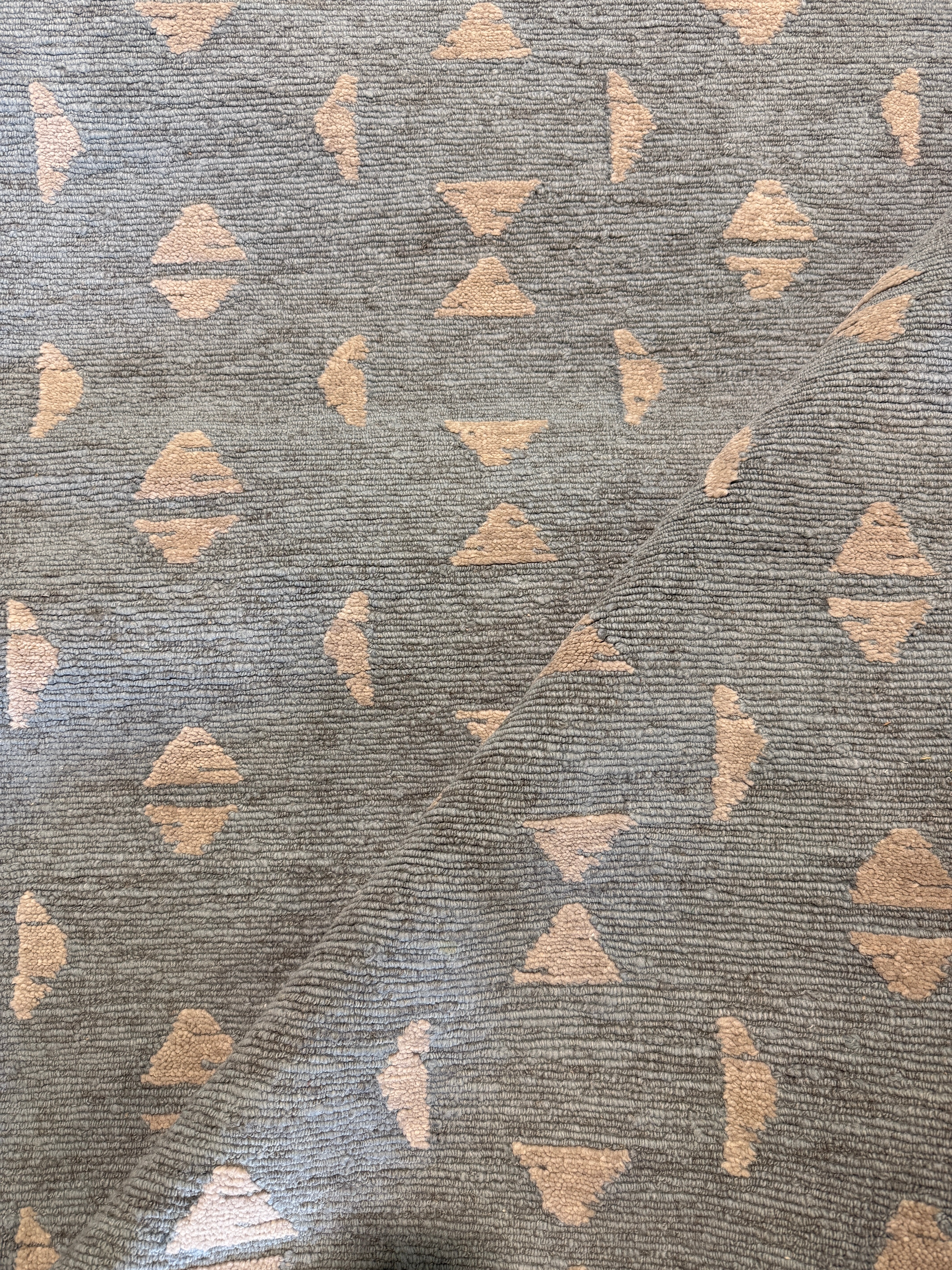 Michael O'Neill 8x9.9 Blue Hand-Knotted Modern Rug