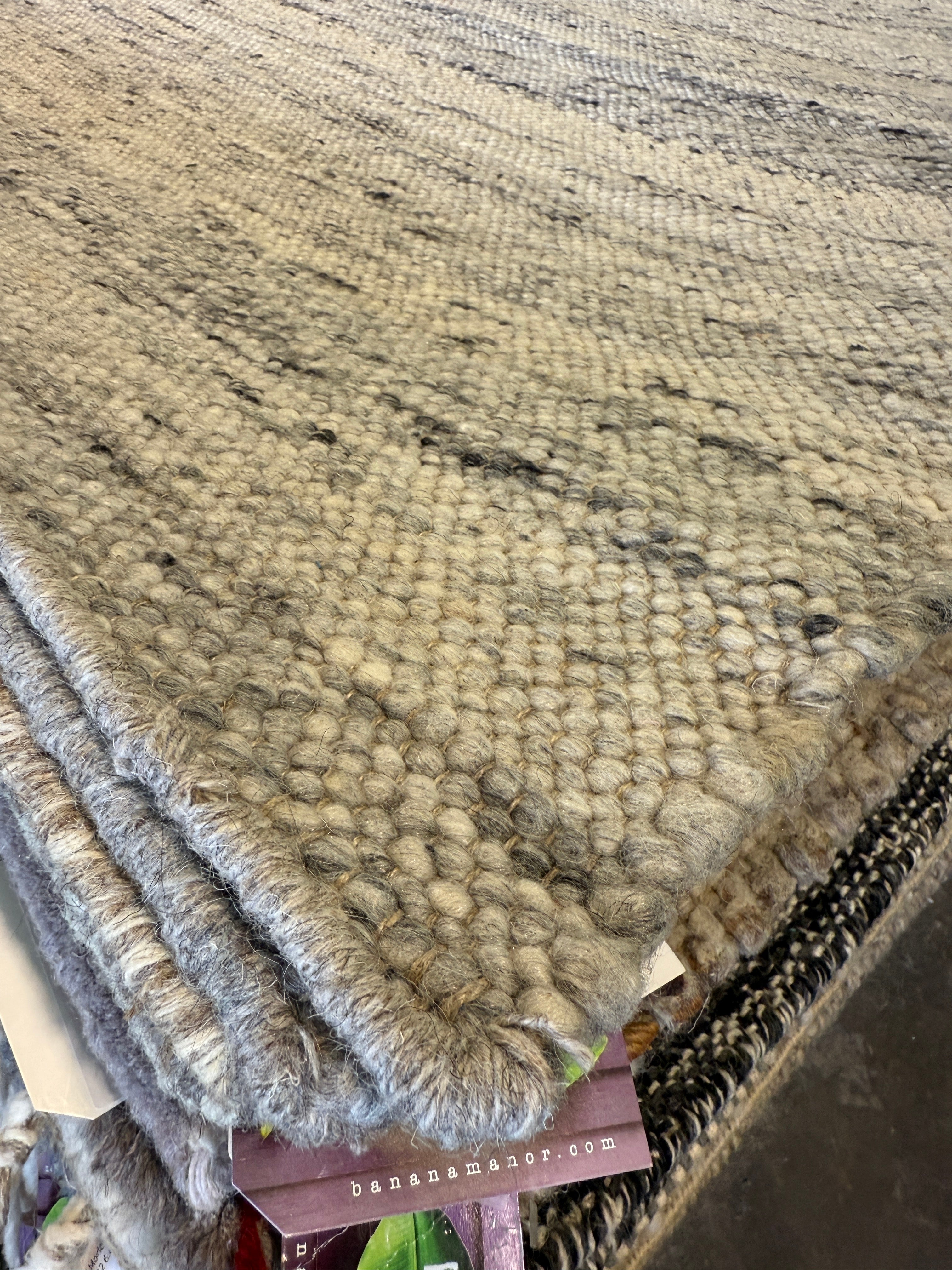 Ben Smith 6.6x9.6 Grey Handwoven Modern Rug