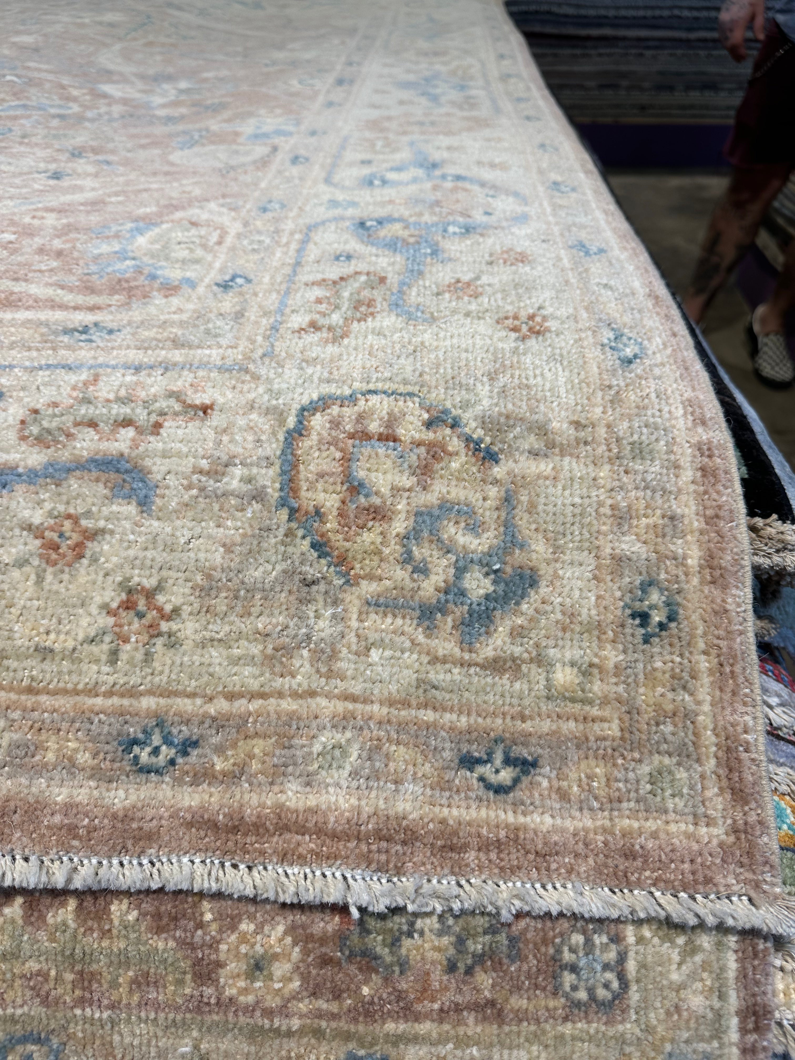 Michela Negretto 4.11x6.6 Afghani Colorful Oushak