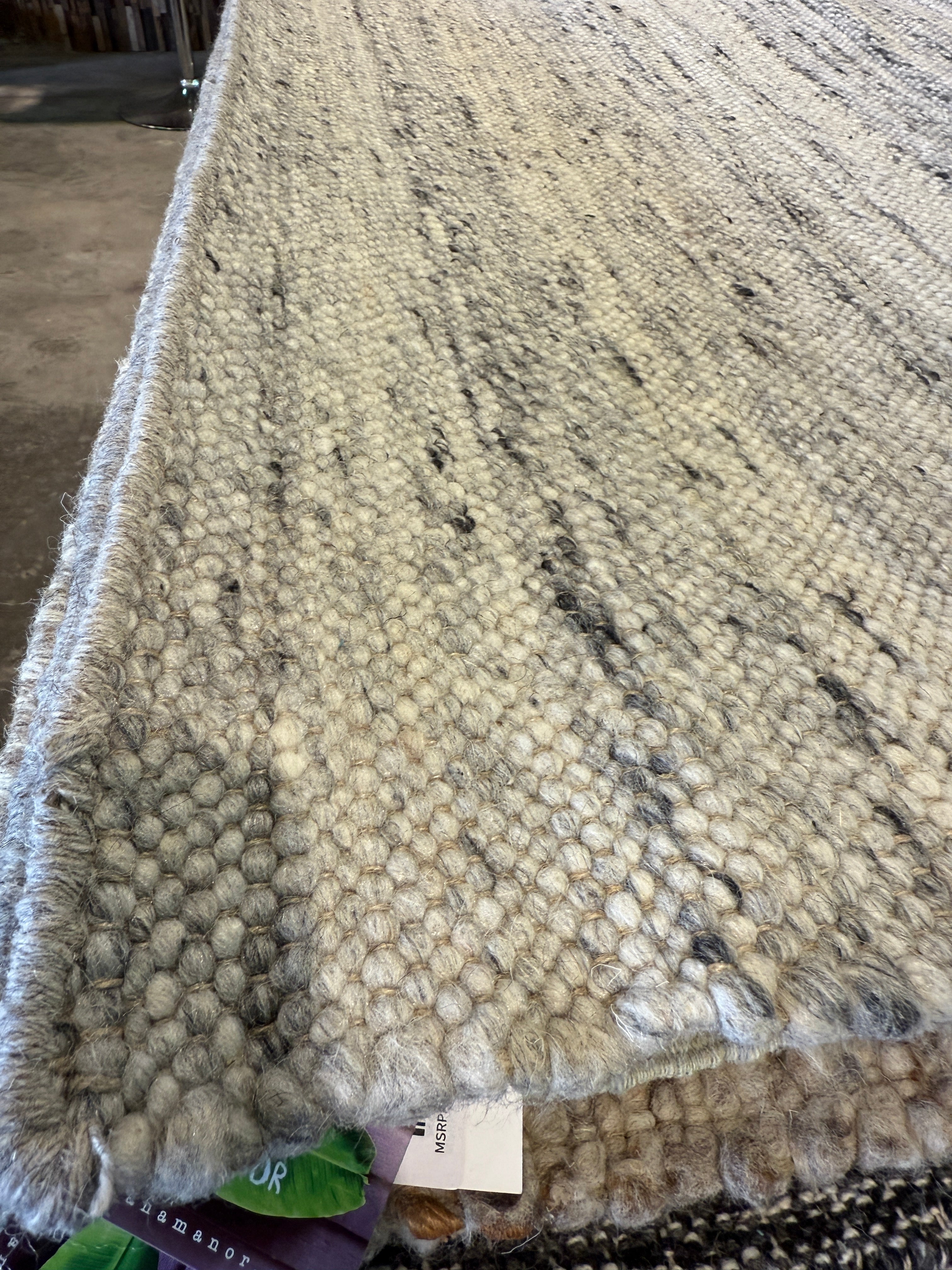 Ben Smith 6.6x9.6 Grey Handwoven Modern Rug