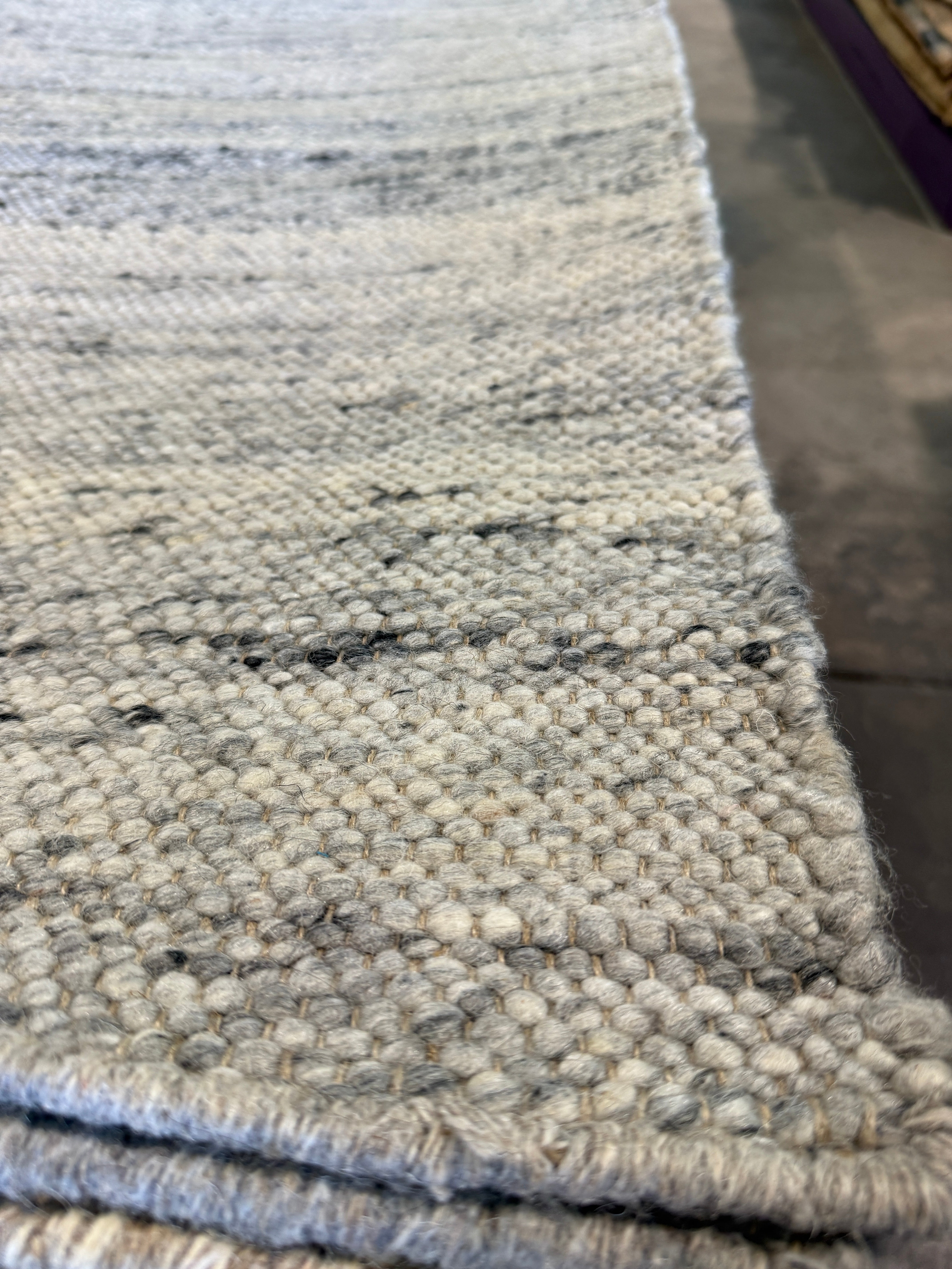 Ben Smith 6.6x9.6 Grey Handwoven Modern Rug